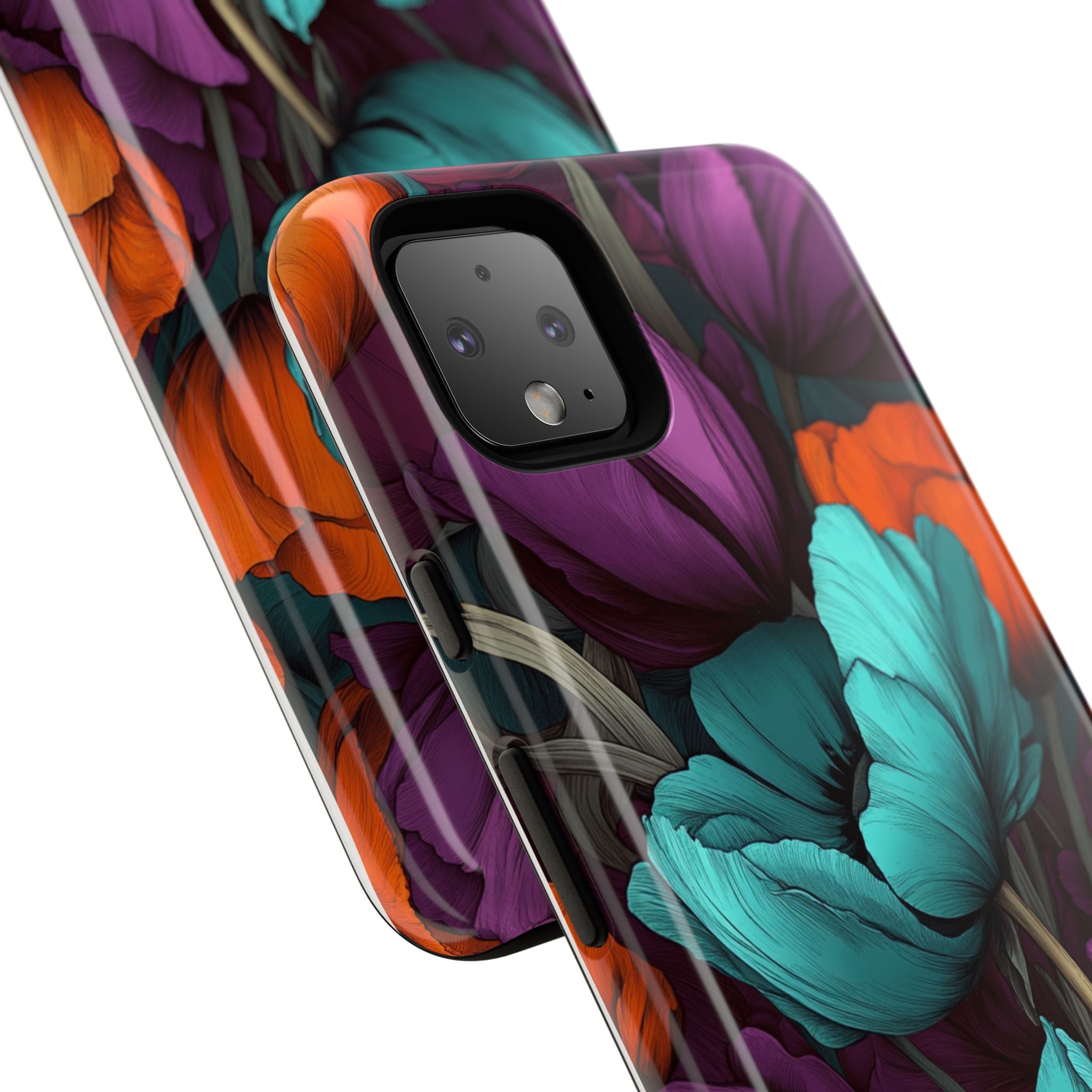 Floral Phone Case - Vibrant Flower Tough Case