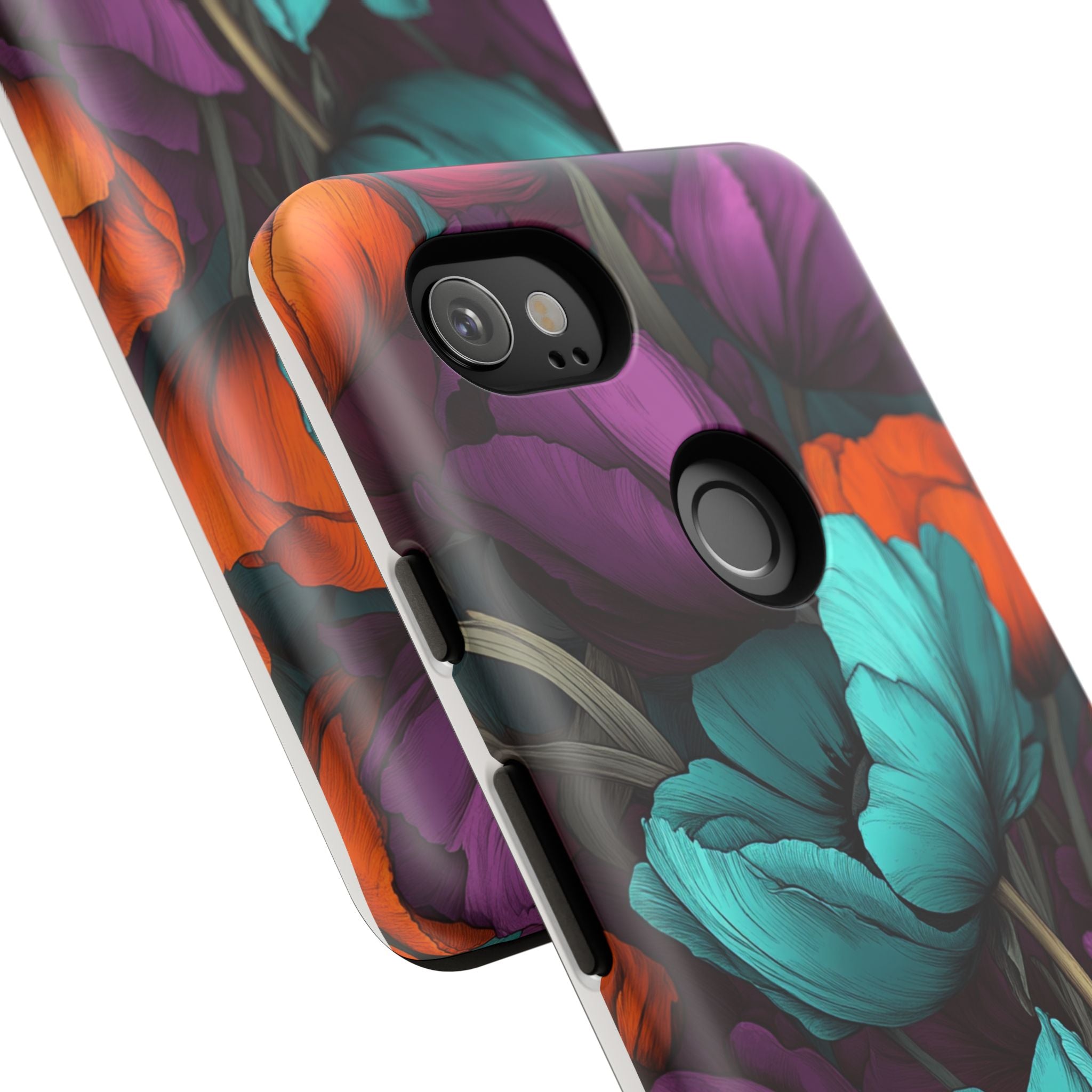 Floral Phone Case - Vibrant Flower Tough Case