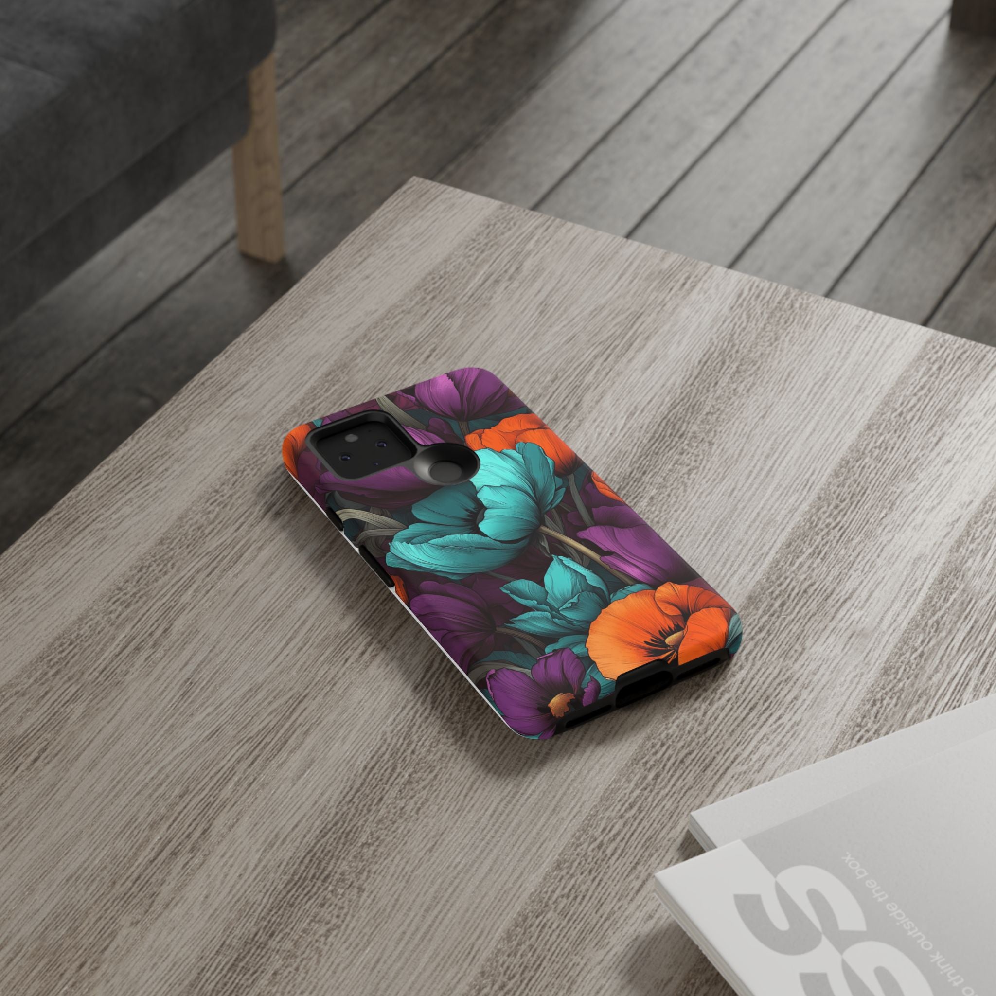 Floral Phone Case - Vibrant Flower Tough Case