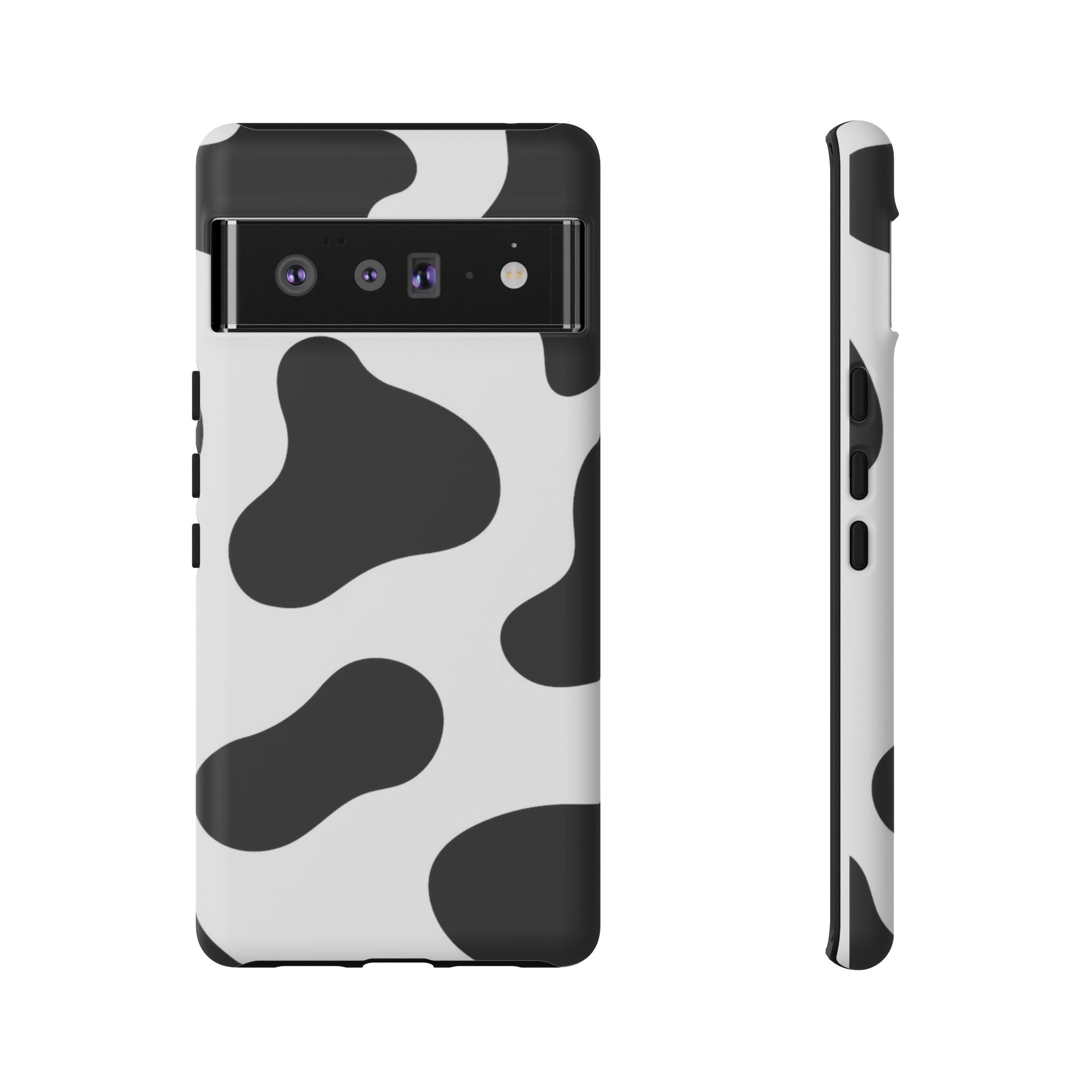 Black and White Cow Print Phone Case, Cute Tough Cases, Animal Print Case, Stylish Smartphone Accessories, Cow Lover Gift