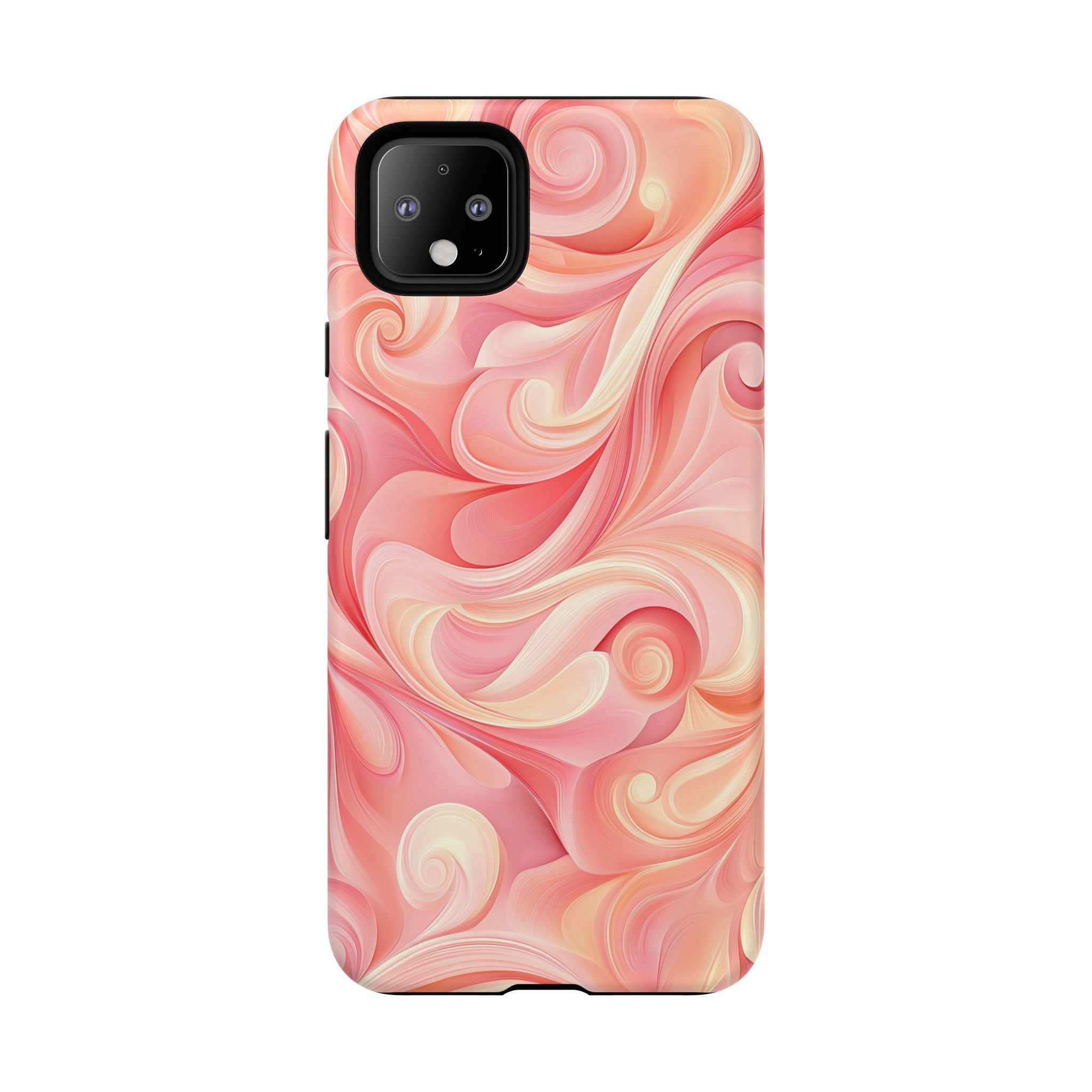 Stylish Phone Case - Tough Cases with Abstract Pink Swirls