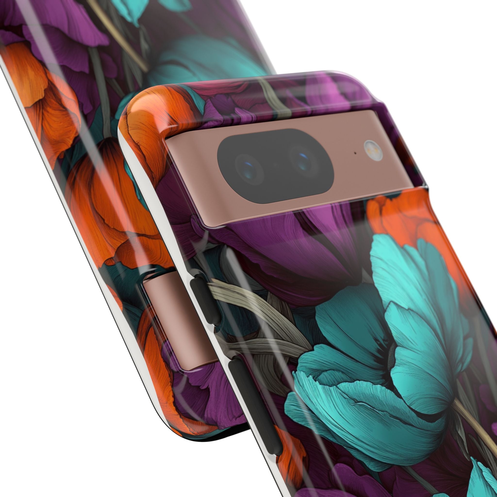 Floral Phone Case - Vibrant Flower Tough Case