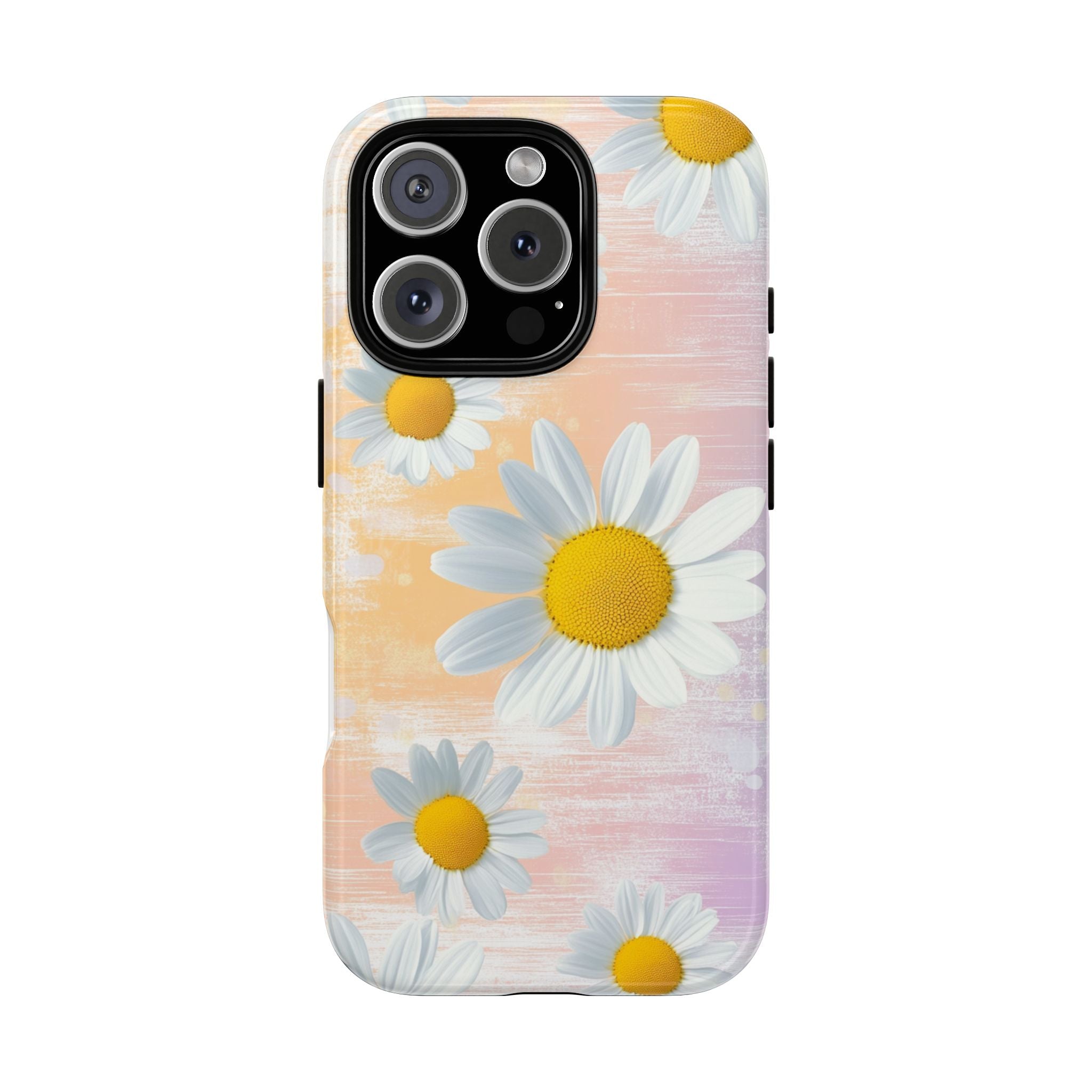 Daisy Phone Case - Floral Tough Case for Nature Lovers