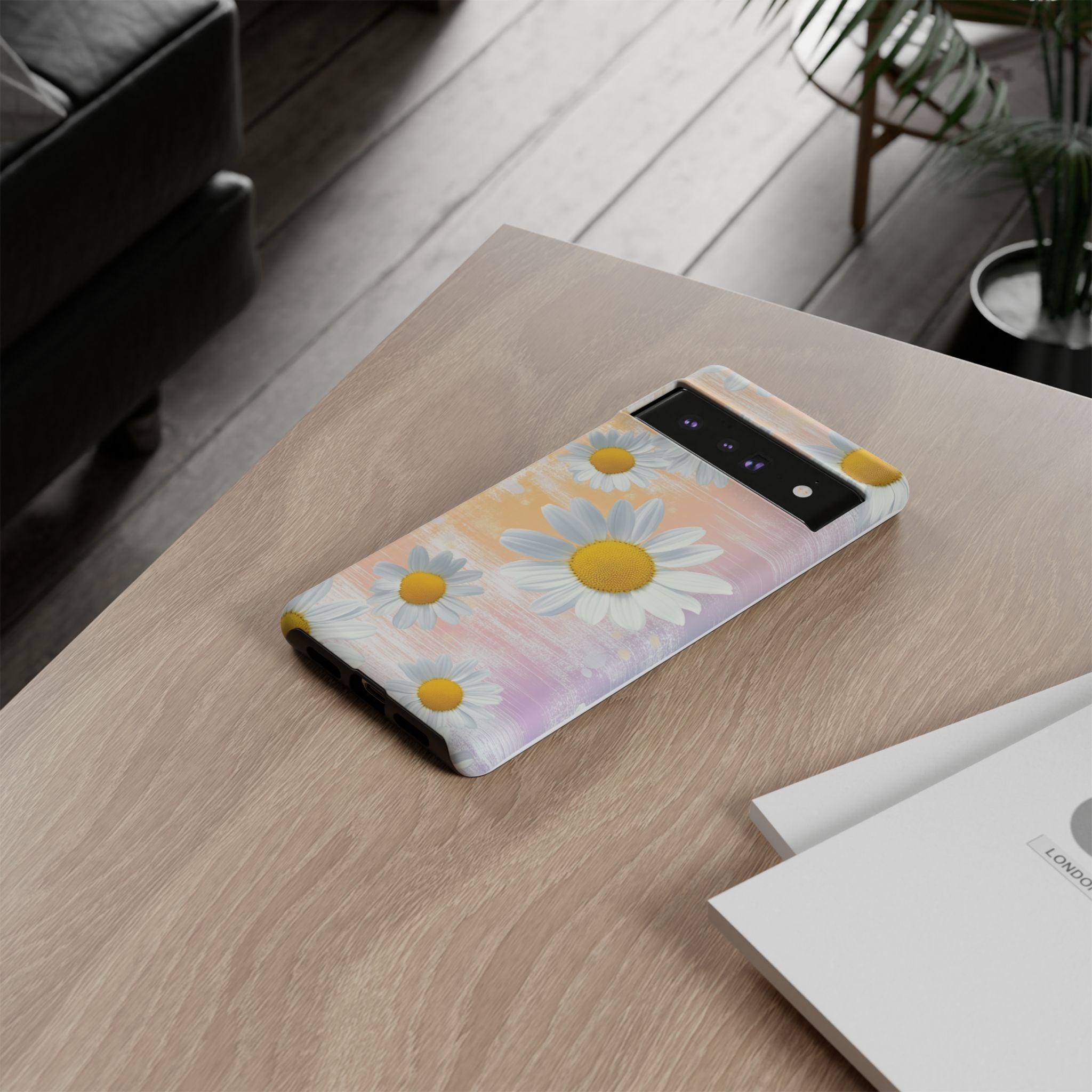 Daisy Phone Case - Floral Tough Case for Nature Lovers