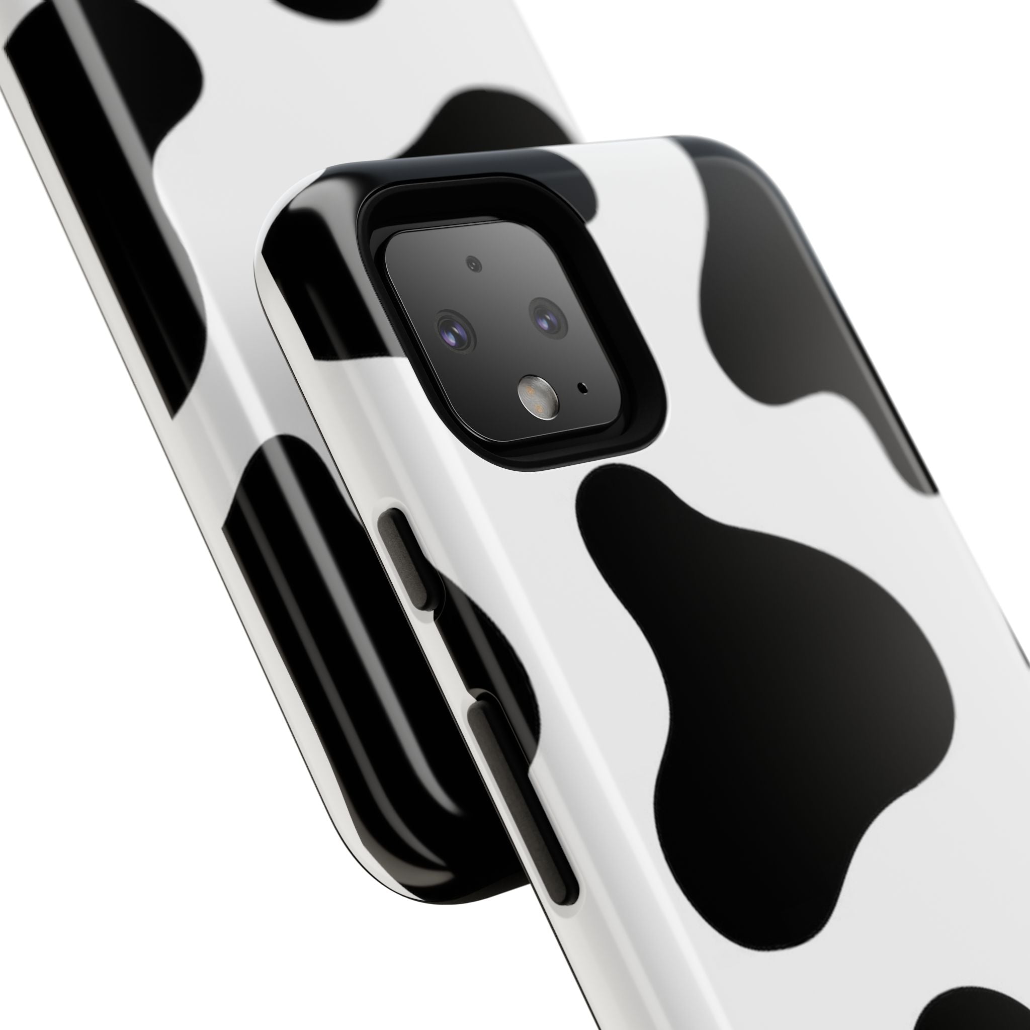 Black and White Cow Print Phone Case, Cute Tough Cases, Animal Print Case, Stylish Smartphone Accessories, Cow Lover Gift