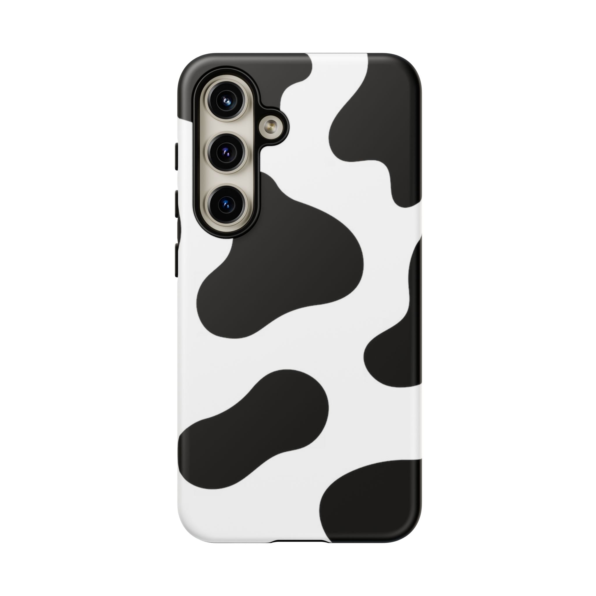 Black and White Cow Print Phone Case, Cute Tough Cases, Animal Print Case, Stylish Smartphone Accessories, Cow Lover Gift