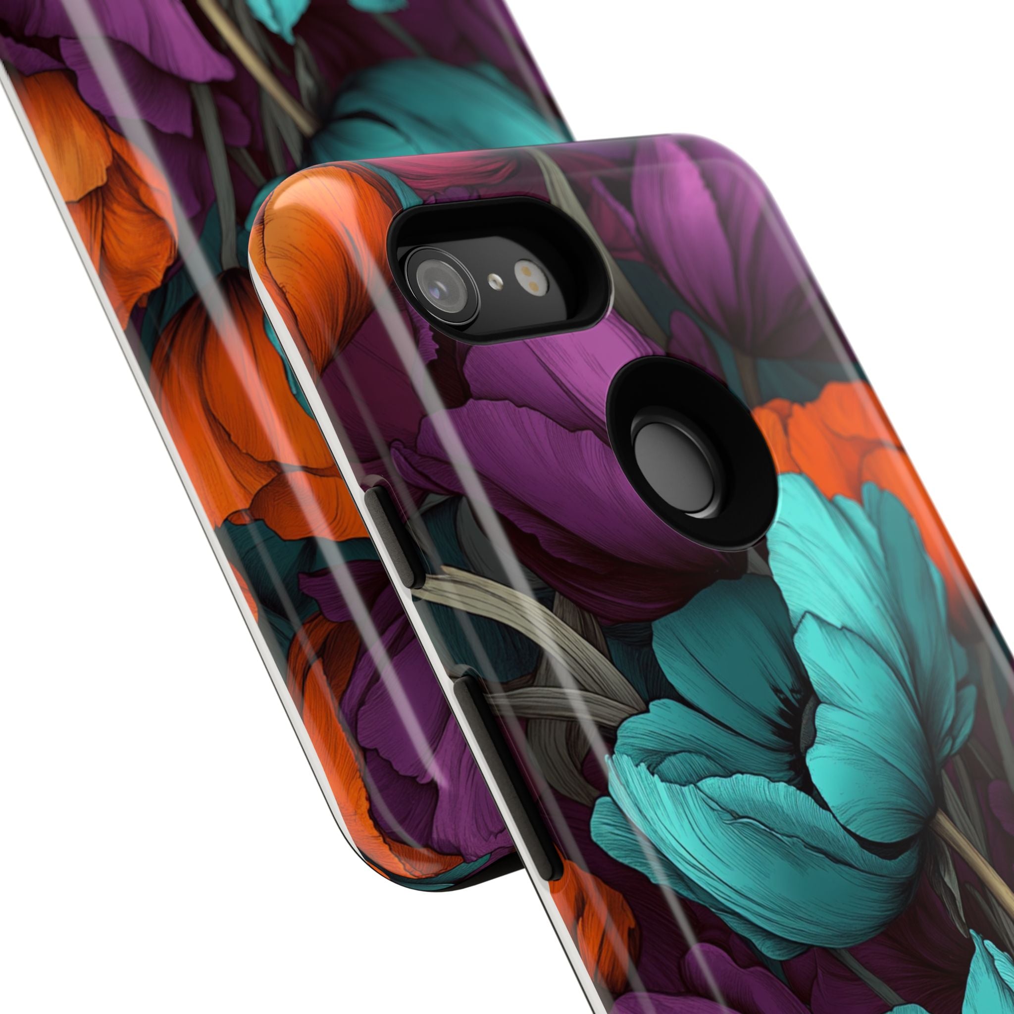 Floral Phone Case - Vibrant Flower Tough Case