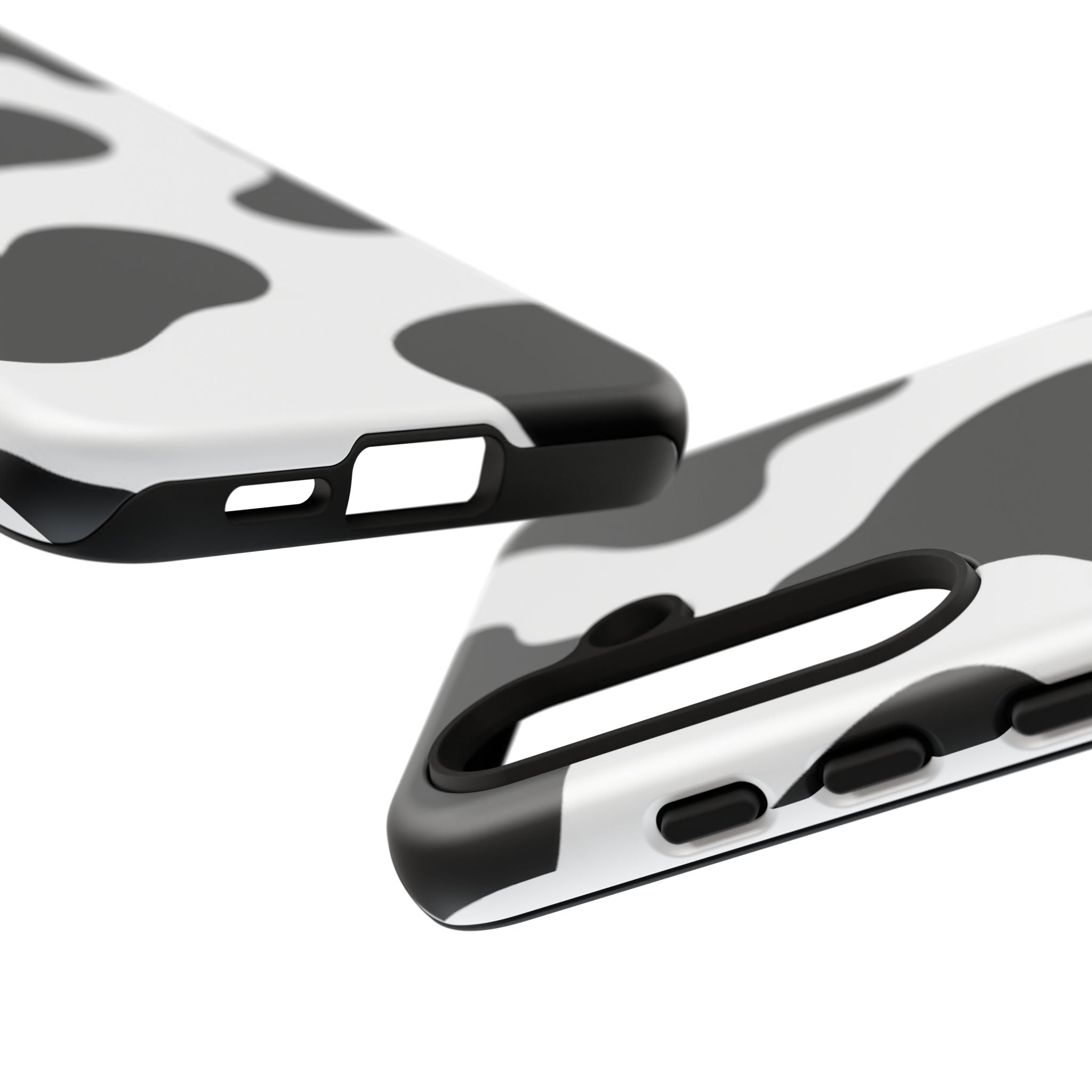Black and White Cow Print Phone Case, Cute Tough Cases, Animal Print Case, Stylish Smartphone Accessories, Cow Lover Gift