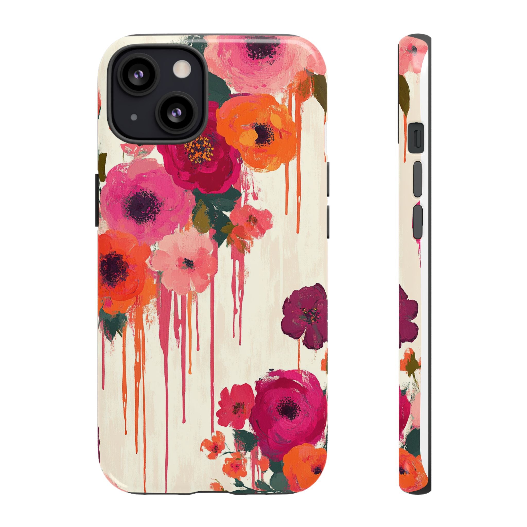 Floral Phone Case - Tough Cases with Vibrant Flower Design