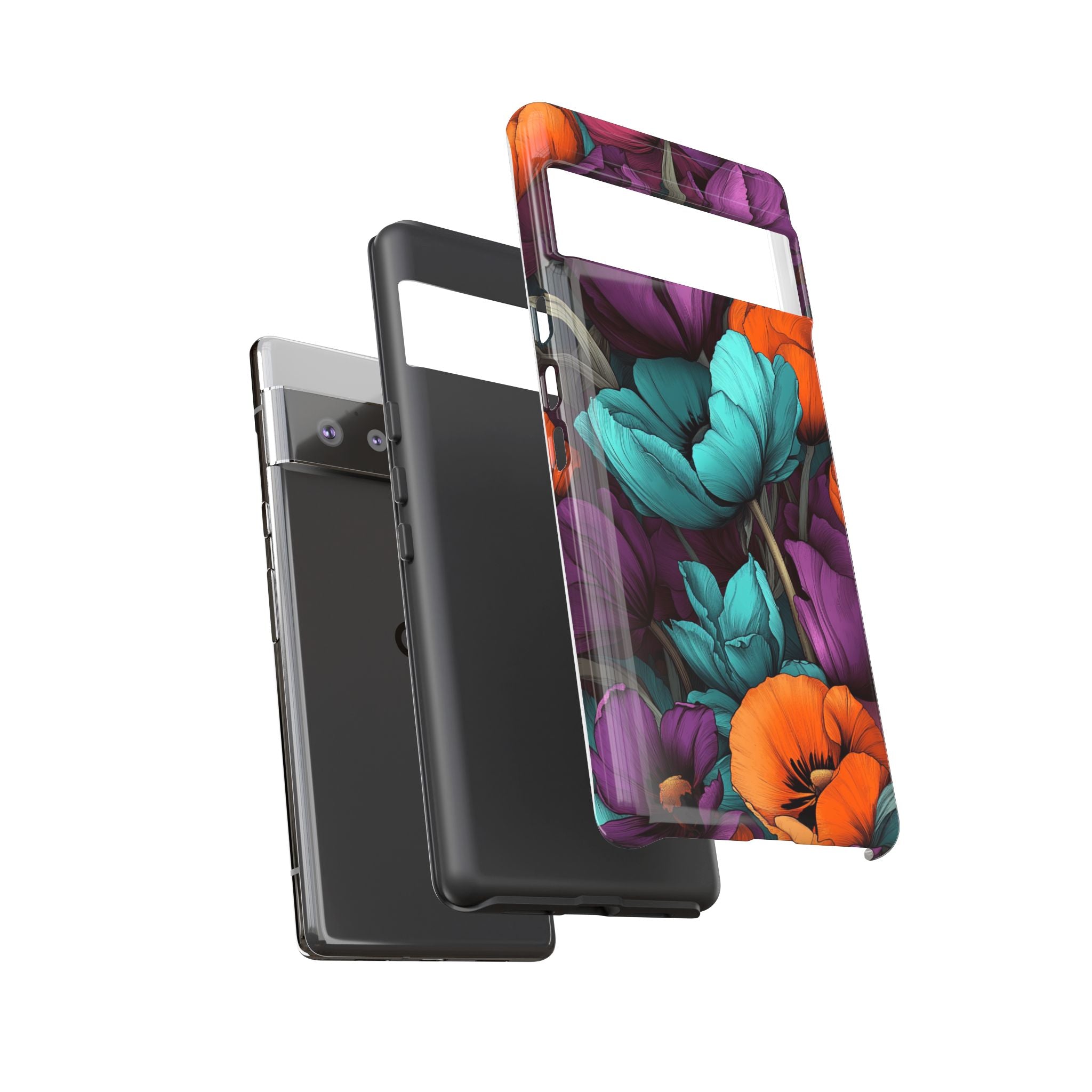 Floral Phone Case - Vibrant Flower Tough Case