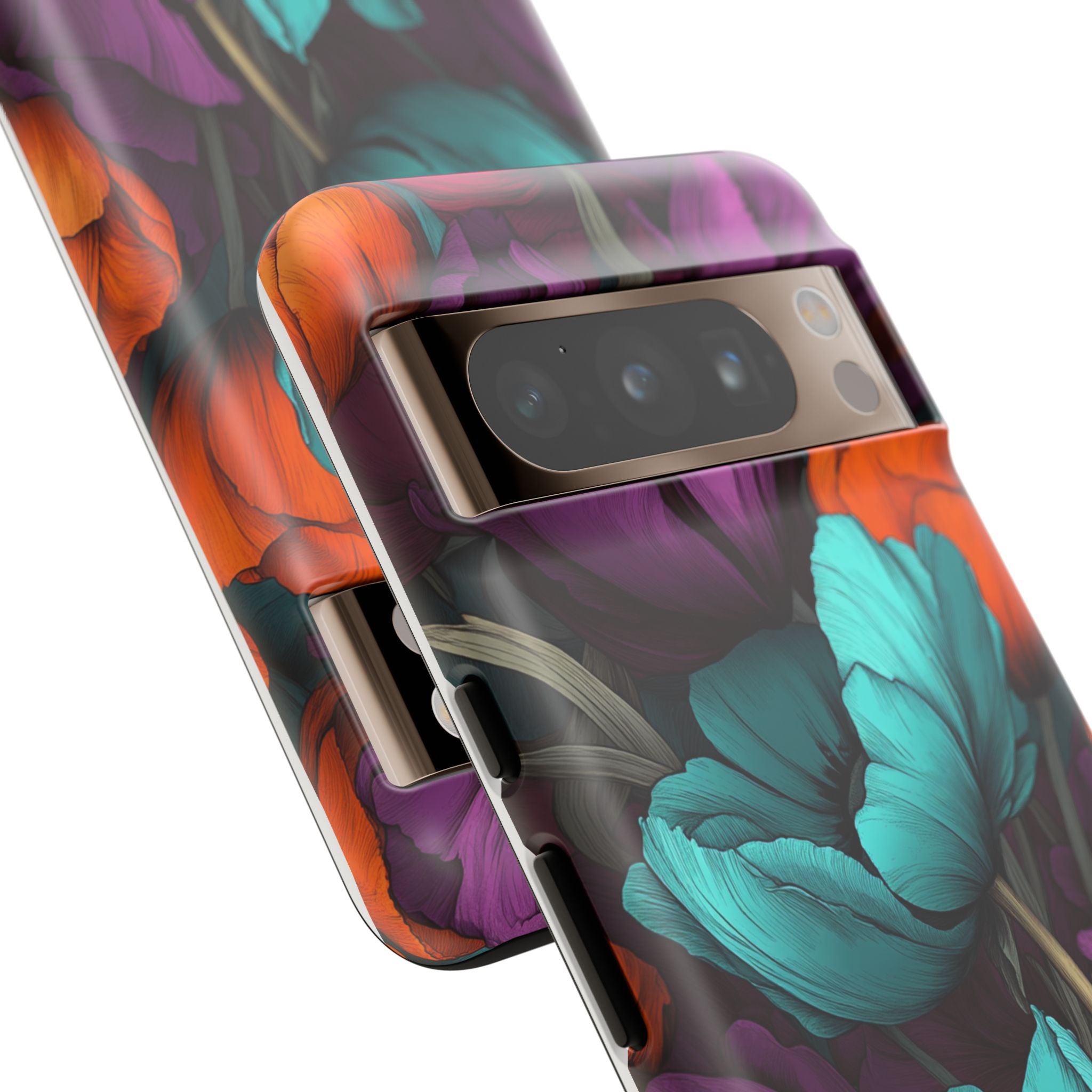Floral Phone Case - Vibrant Flower Tough Case