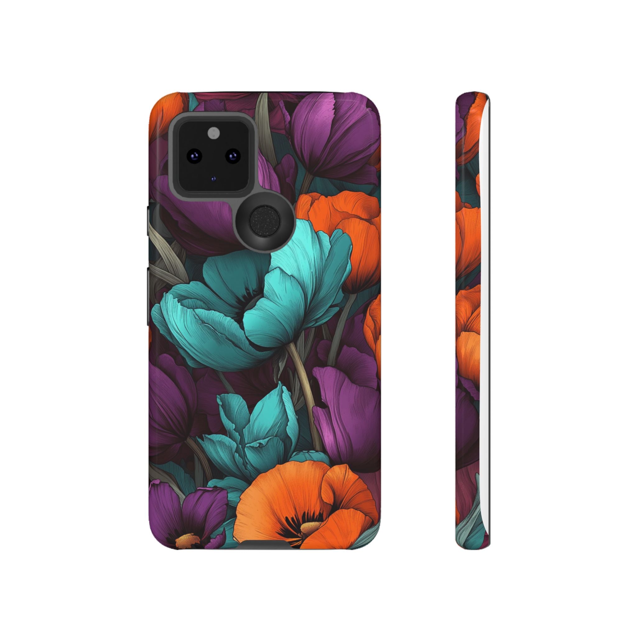 Floral Phone Case - Vibrant Flower Tough Case