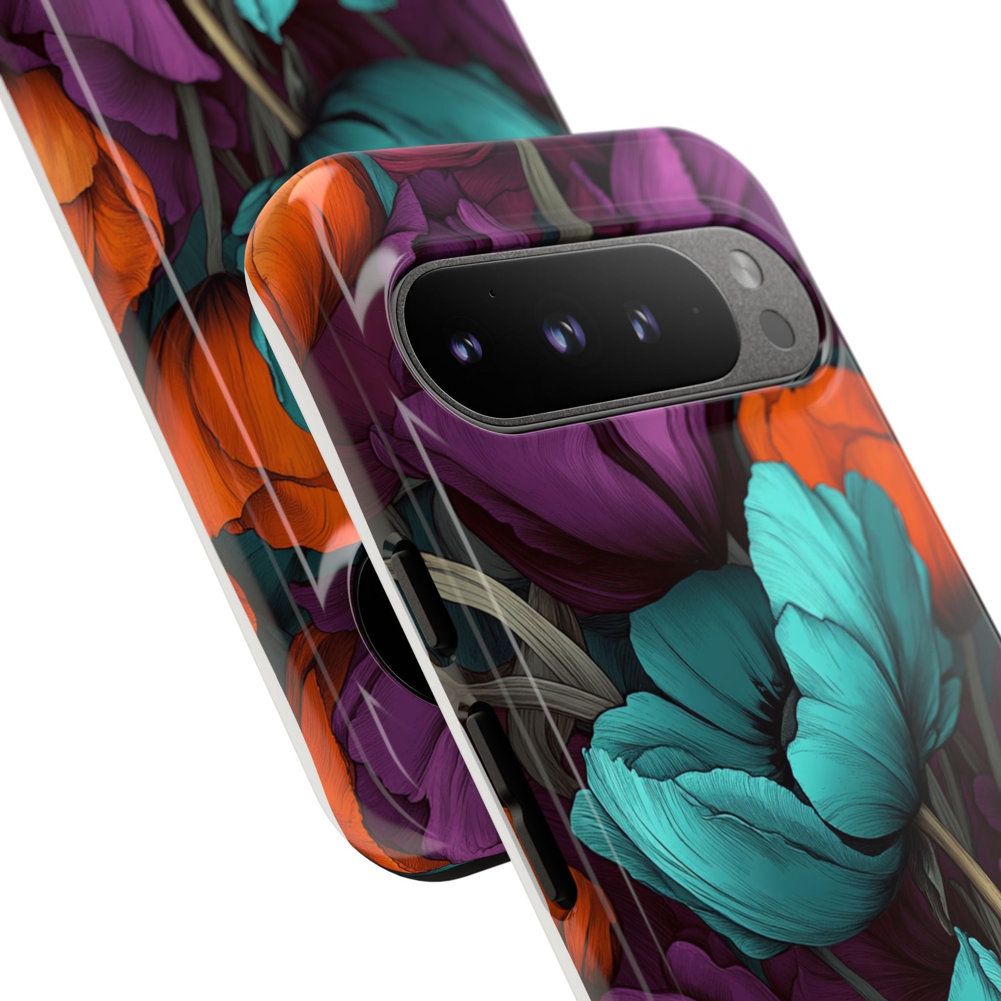 Floral Phone Case - Vibrant Flower Tough Case
