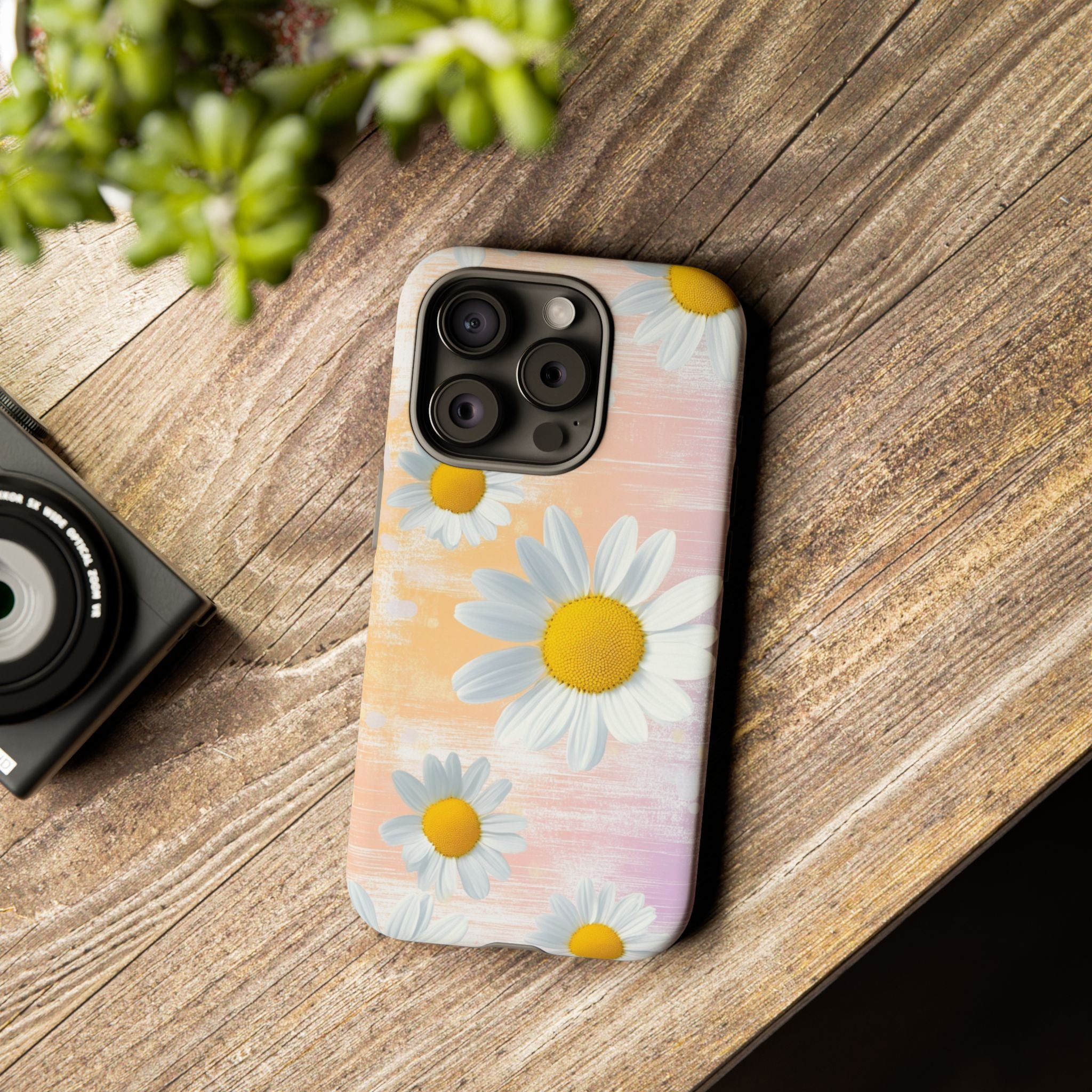 Daisy Phone Case - Floral Tough Case for Nature Lovers