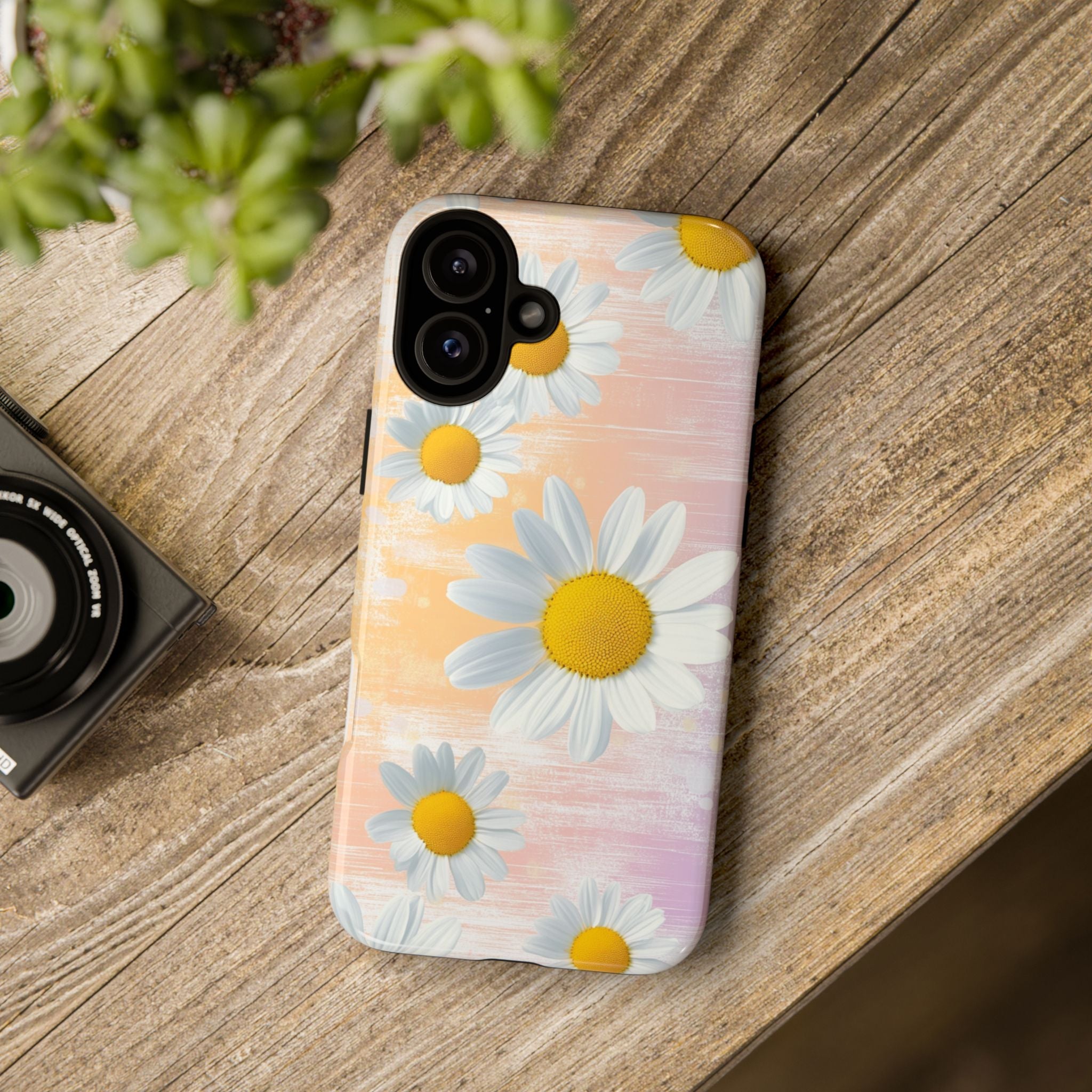 Daisy Phone Case - Floral Tough Case for Nature Lovers