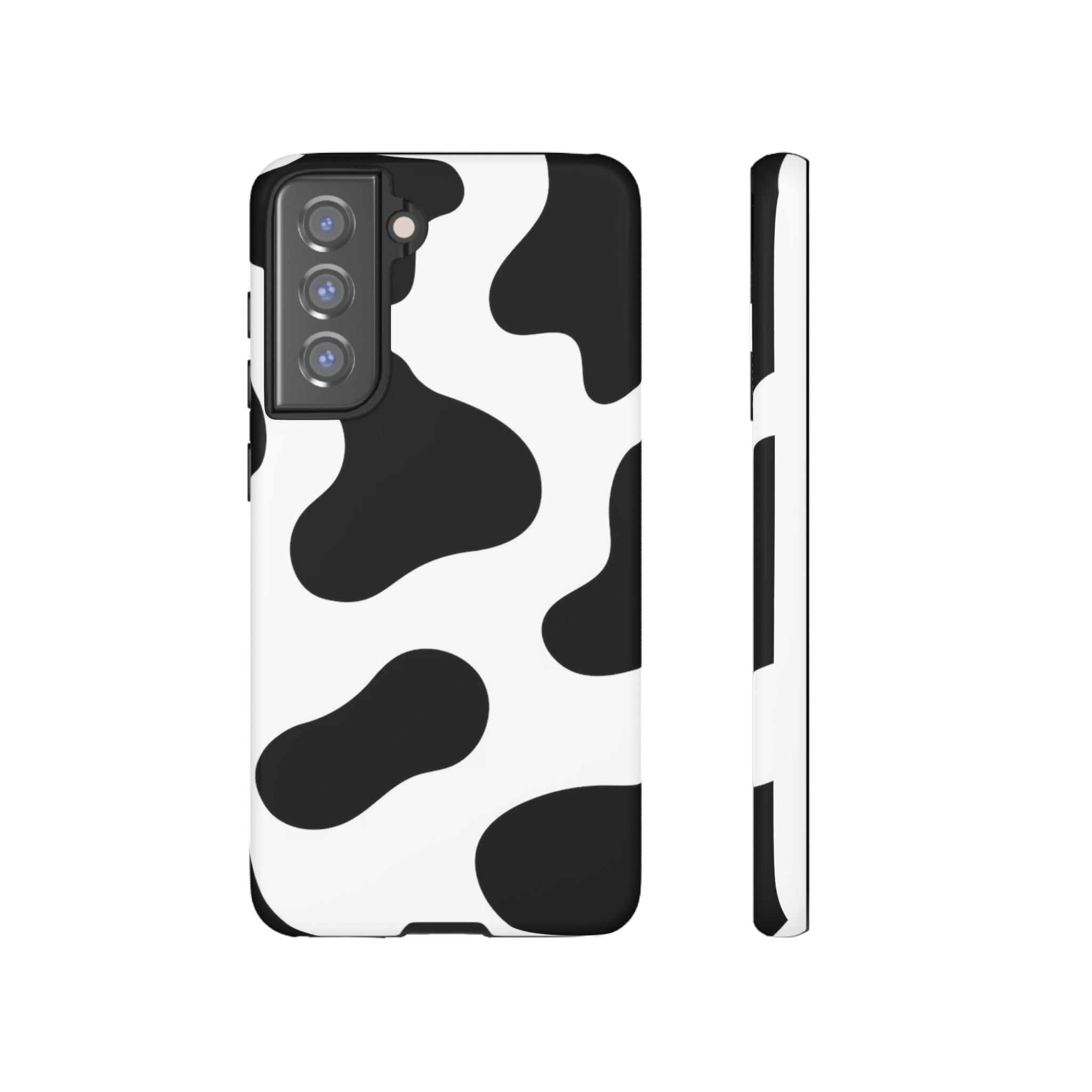 Black and White Cow Print Phone Case, Cute Tough Cases, Animal Print Case, Stylish Smartphone Accessories, Cow Lover Gift