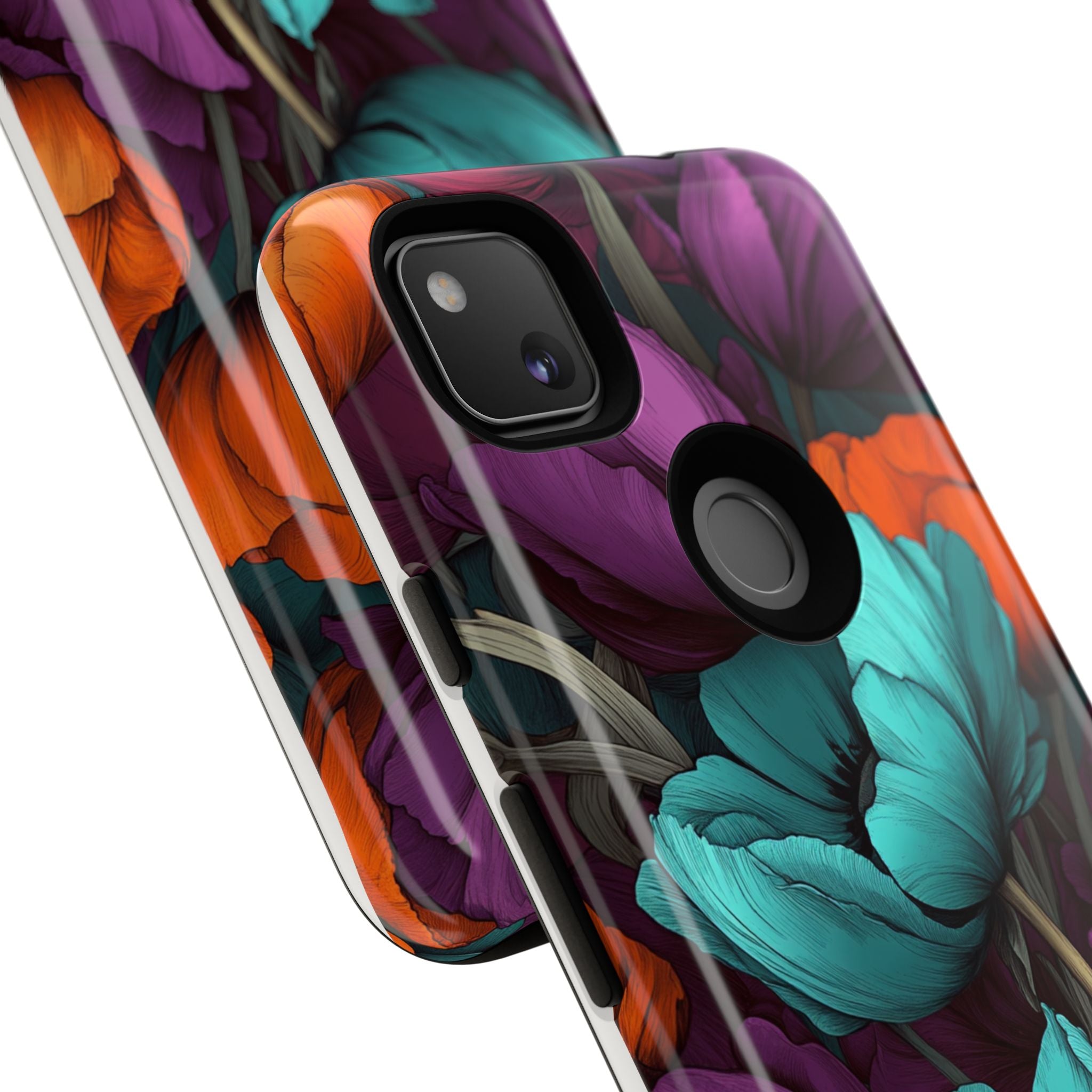 Floral Phone Case - Vibrant Flower Tough Case