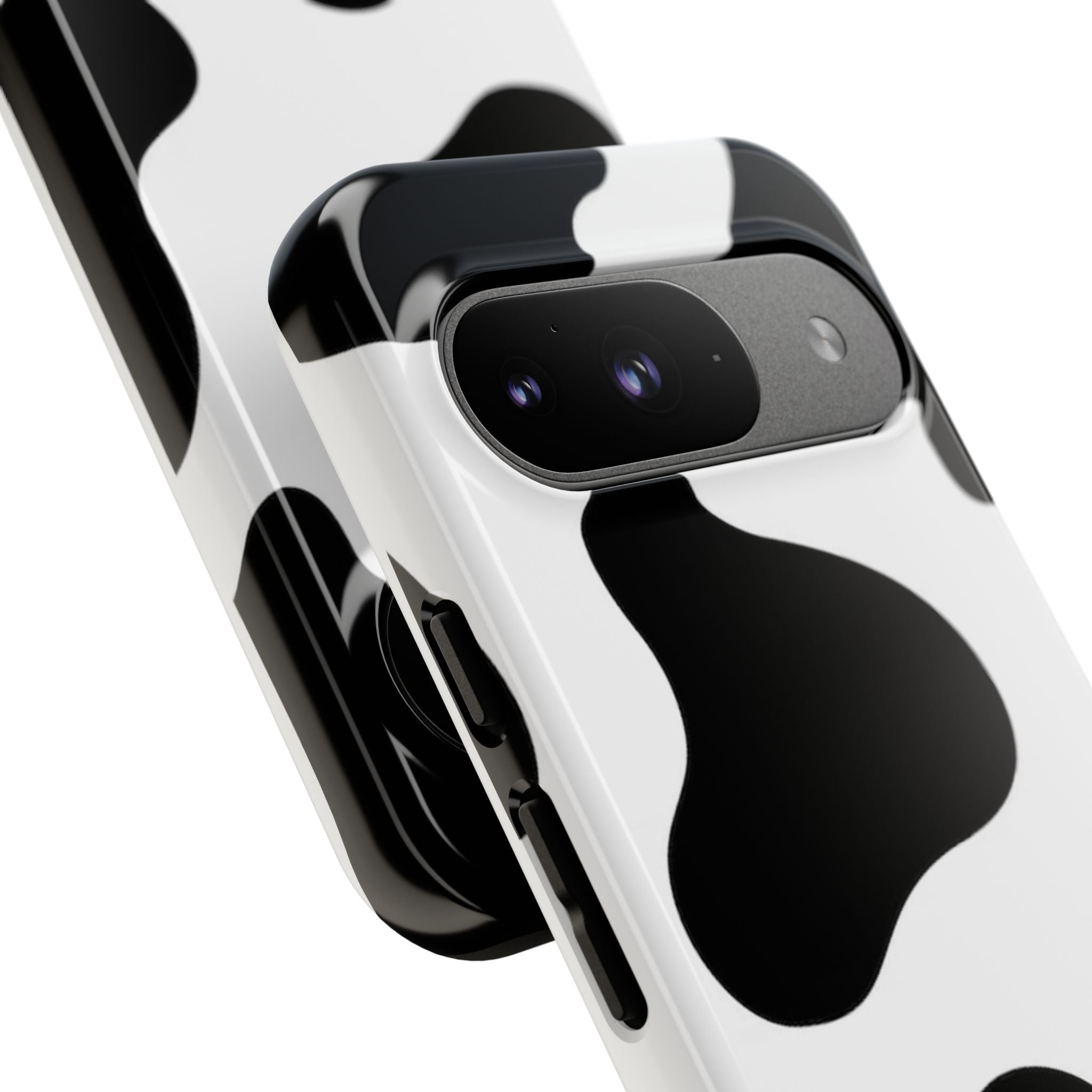 Black and White Cow Print Phone Case, Cute Tough Cases, Animal Print Case, Stylish Smartphone Accessories, Cow Lover Gift