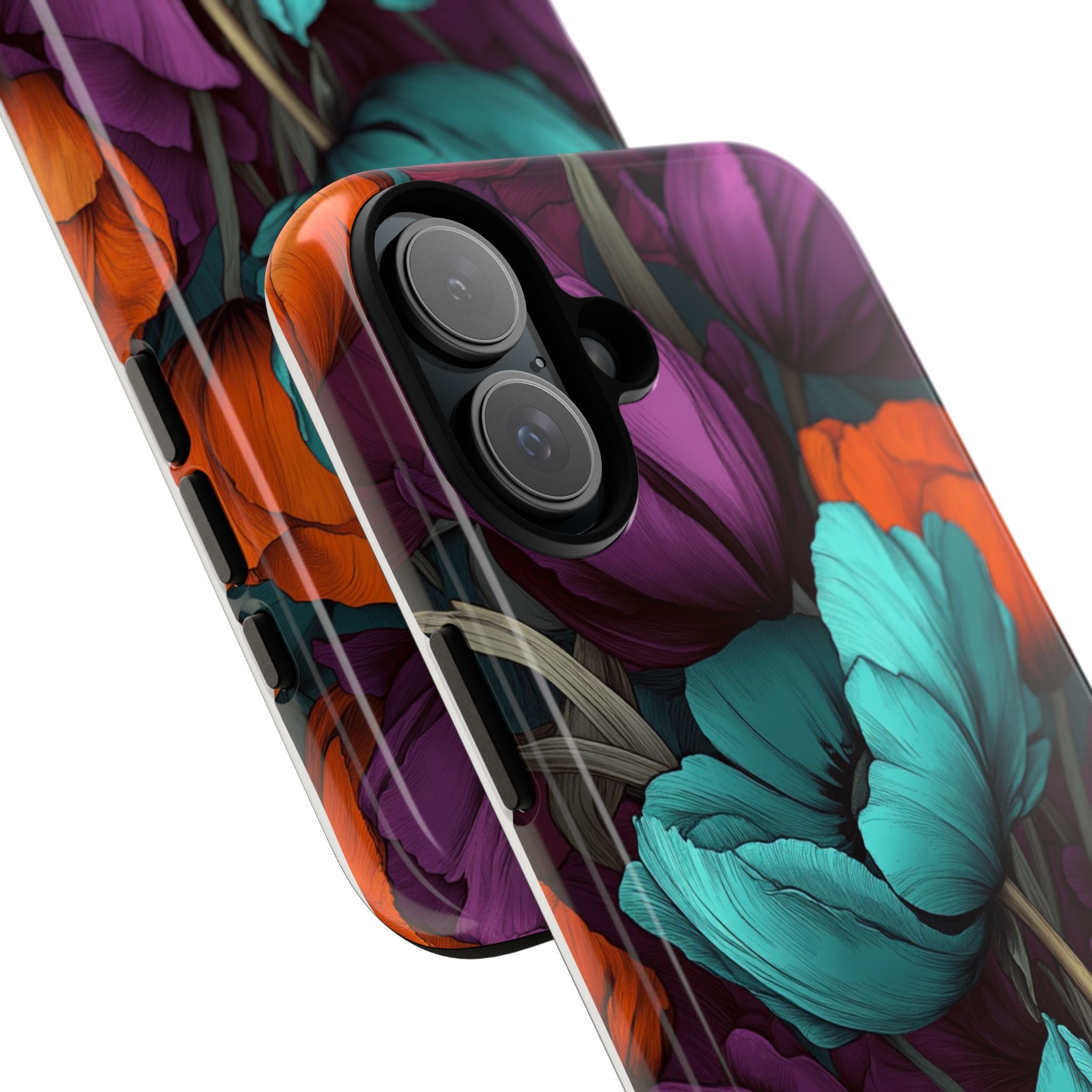 Floral Phone Case - Vibrant Flower Tough Case