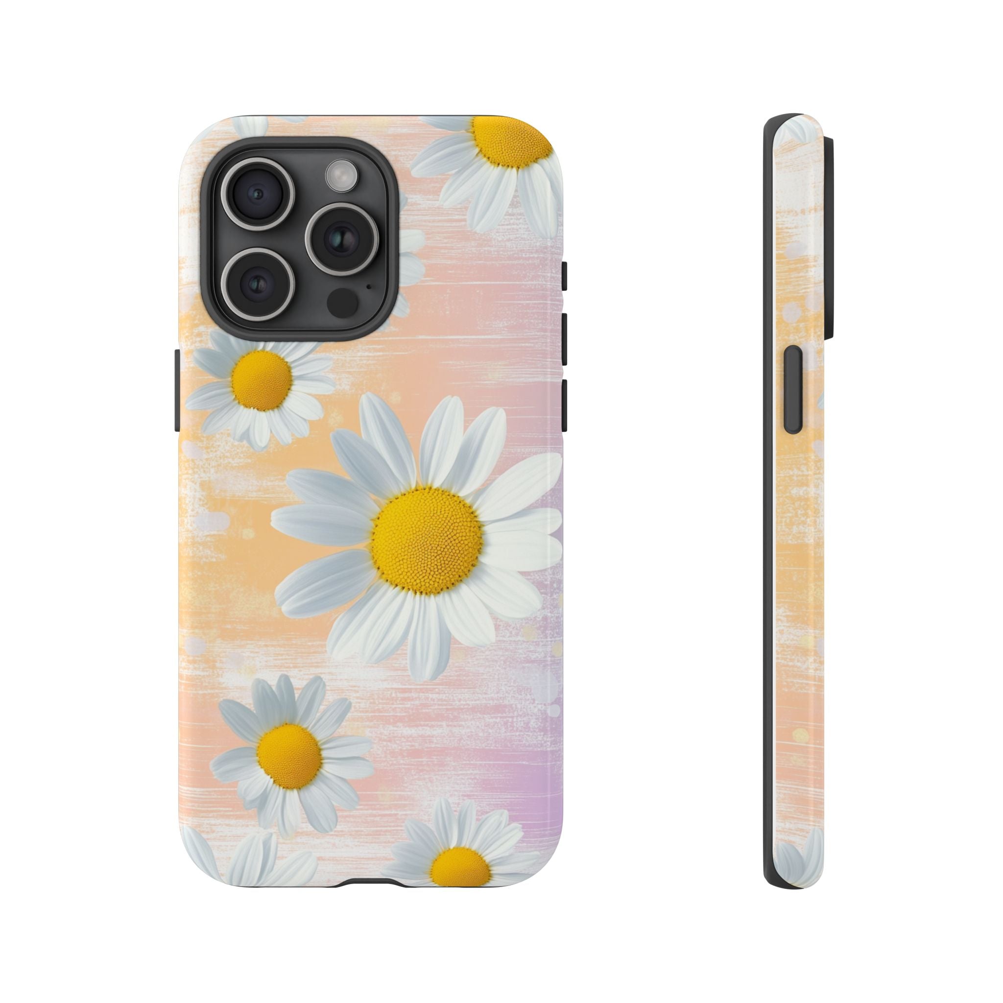 Daisy Phone Case - Floral Tough Case for Nature Lovers