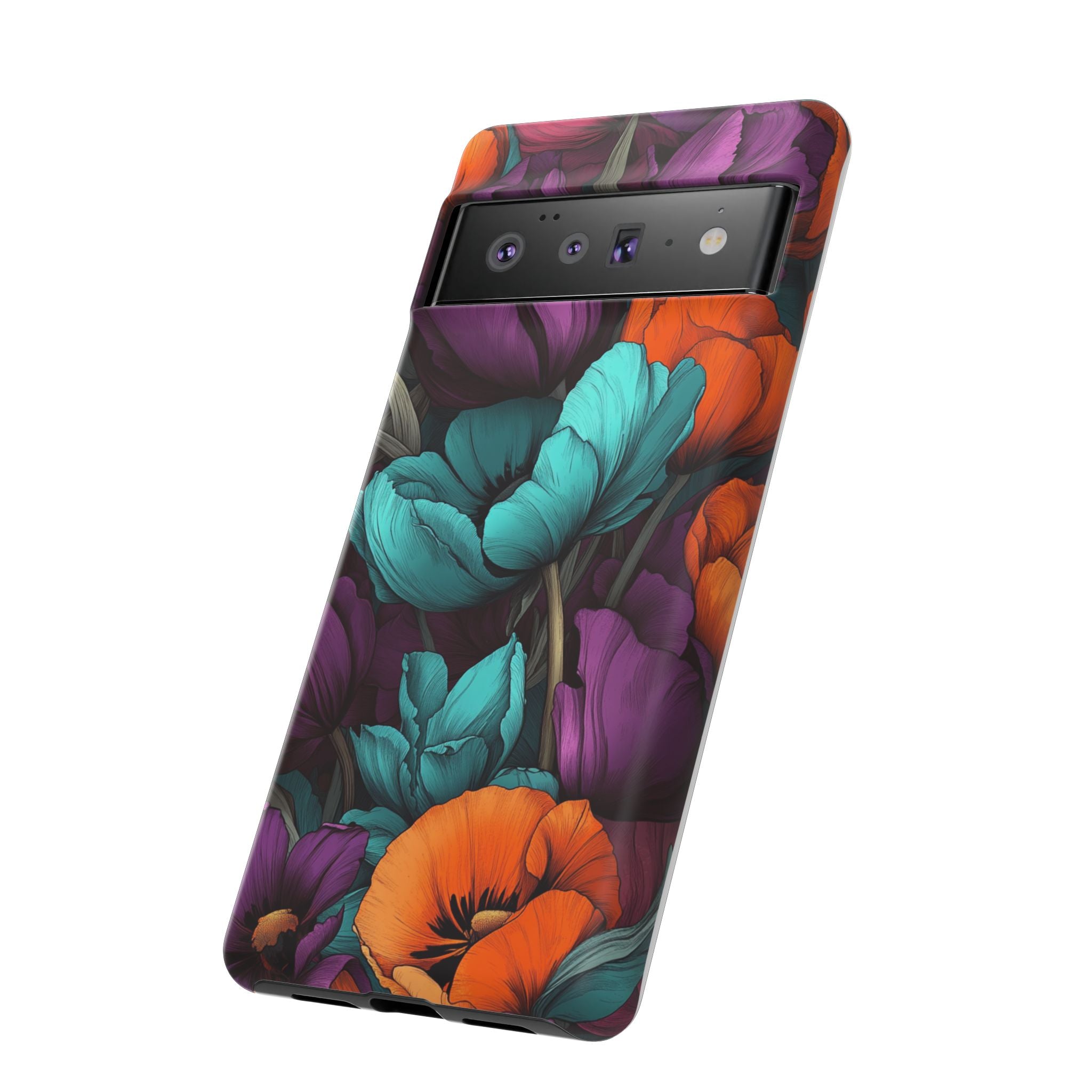Floral Phone Case - Vibrant Flower Tough Case