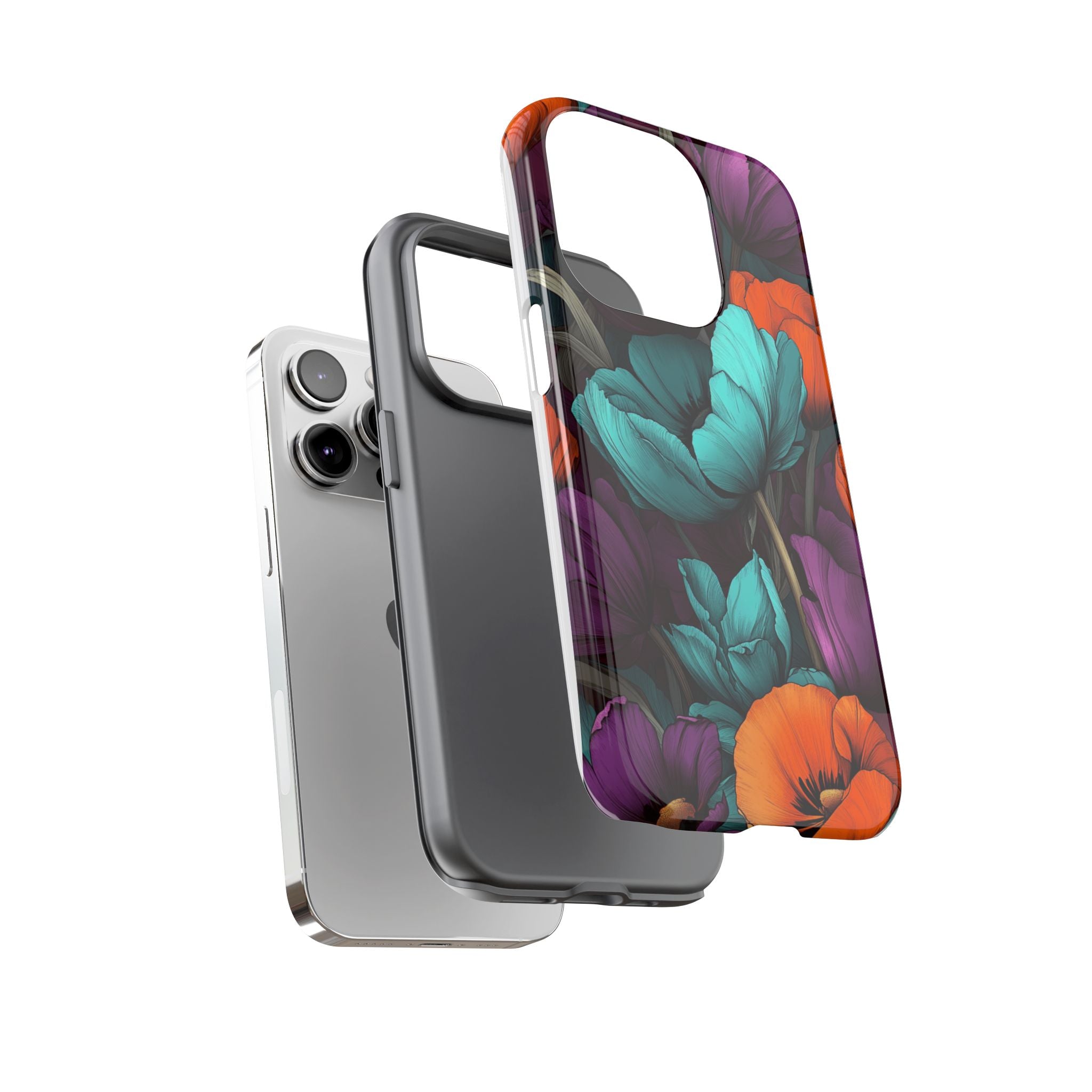 Floral Phone Case - Vibrant Flower Tough Case