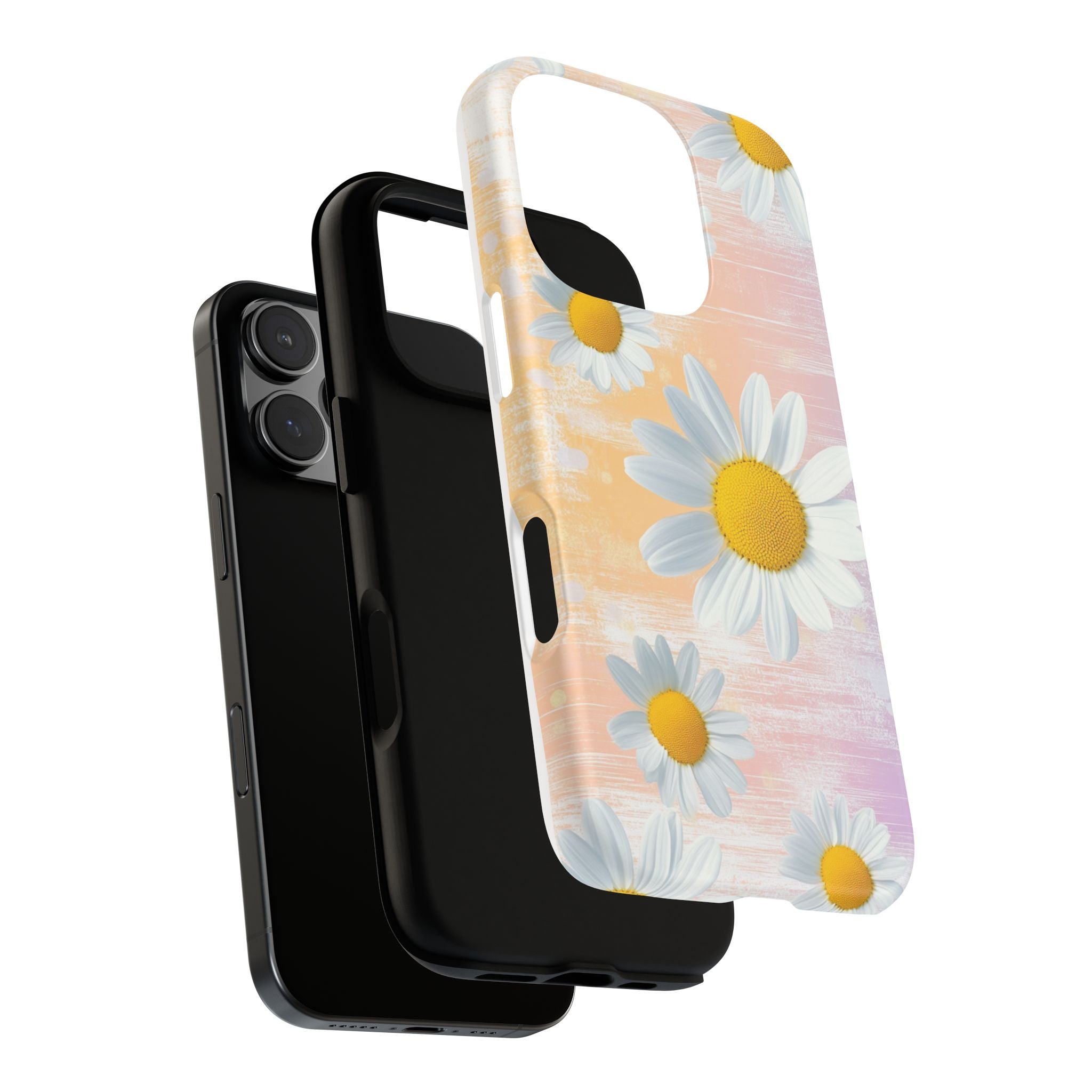 Daisy Phone Case - Floral Tough Case for Nature Lovers
