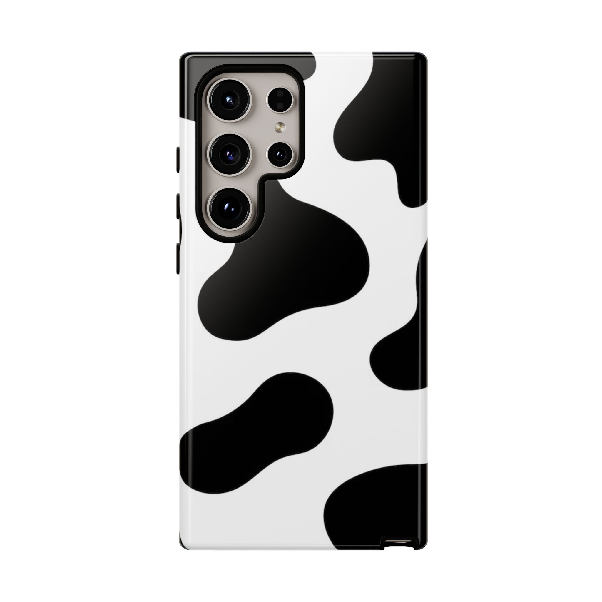 Black and White Cow Print Phone Case, Cute Tough Cases, Animal Print Case, Stylish Smartphone Accessories, Cow Lover Gift