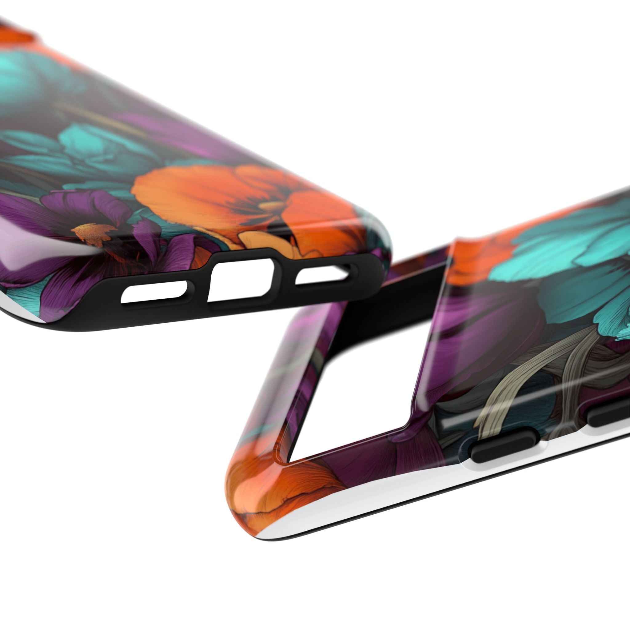 Floral Phone Case - Vibrant Flower Tough Case
