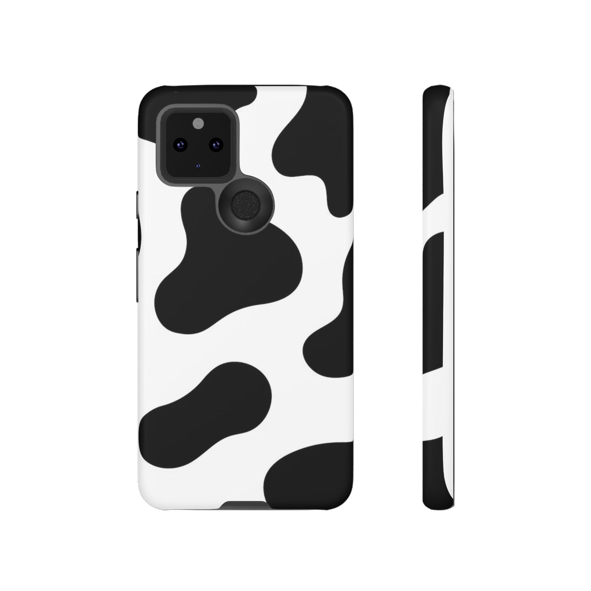 Black and White Cow Print Phone Case, Cute Tough Cases, Animal Print Case, Stylish Smartphone Accessories, Cow Lover Gift