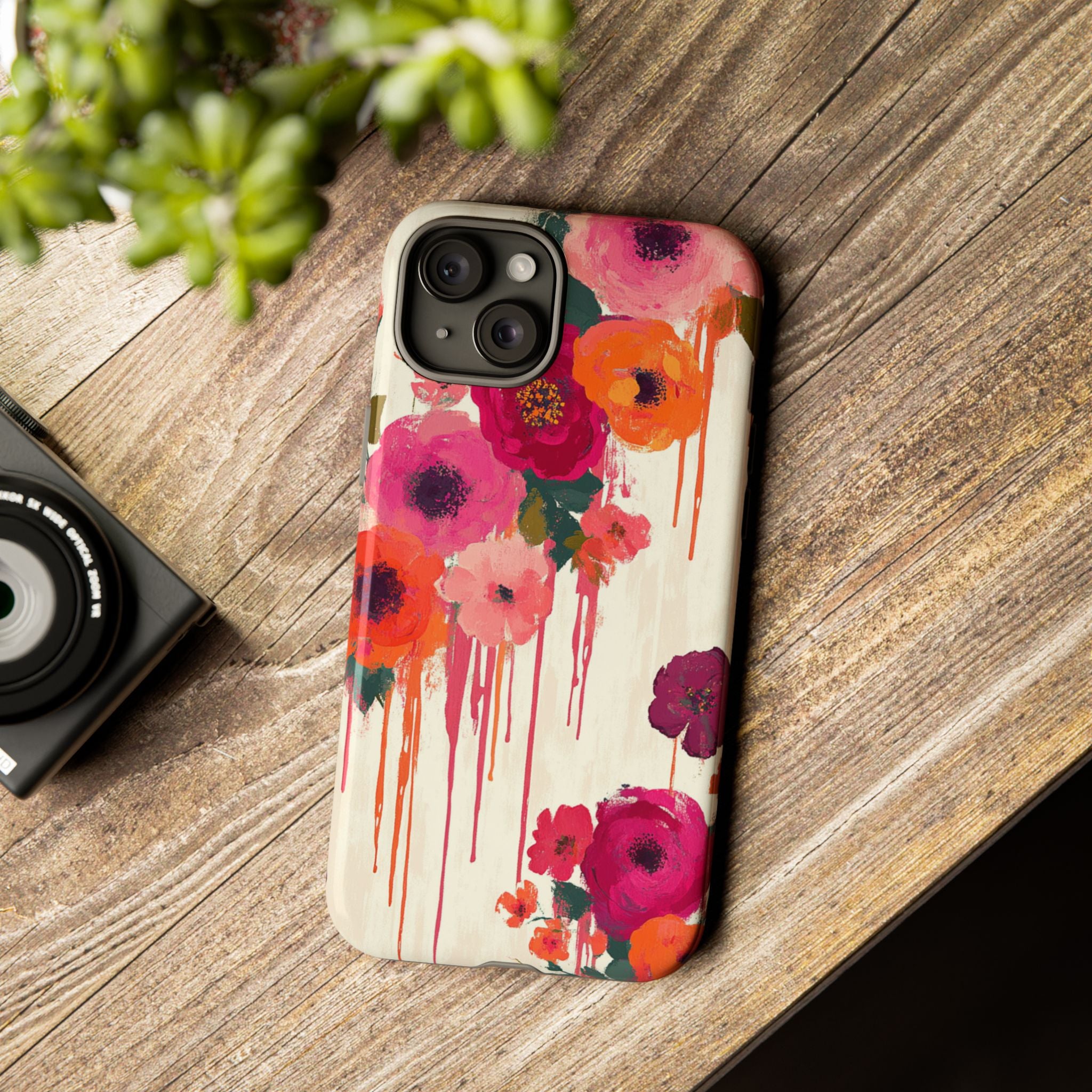 Floral Phone Case - Tough Cases with Vibrant Flower Design