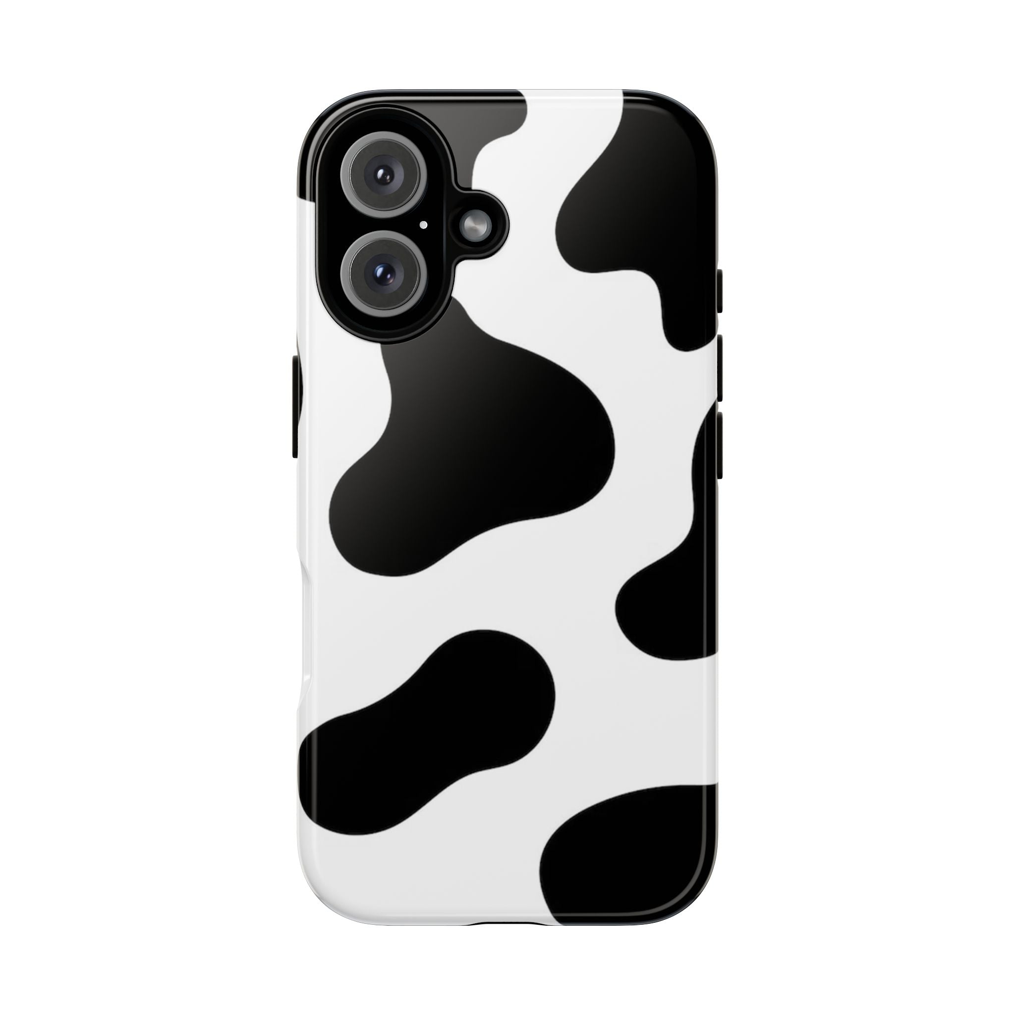 Black and White Cow Print Phone Case, Cute Tough Cases, Animal Print Case, Stylish Smartphone Accessories, Cow Lover Gift