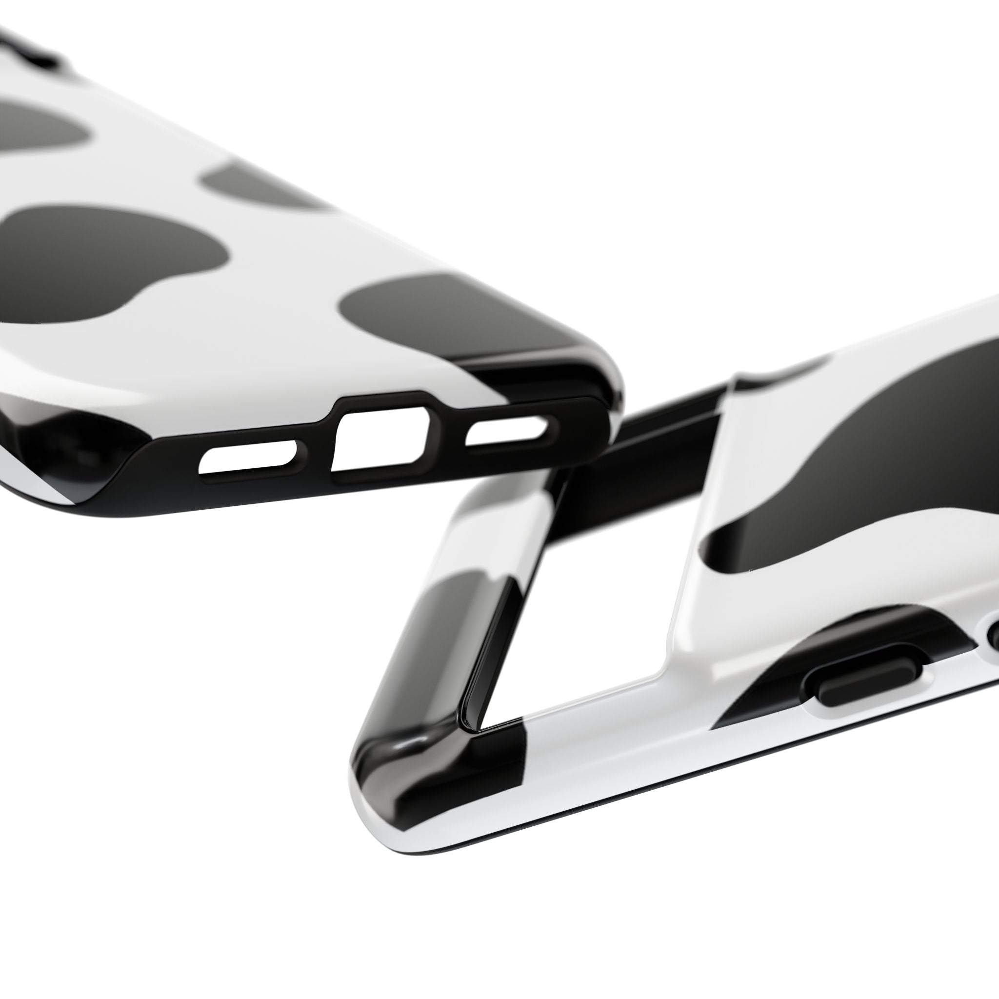 Black and White Cow Print Phone Case, Cute Tough Cases, Animal Print Case, Stylish Smartphone Accessories, Cow Lover Gift