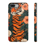 Tough Cases: Floral Tiger Phone Case