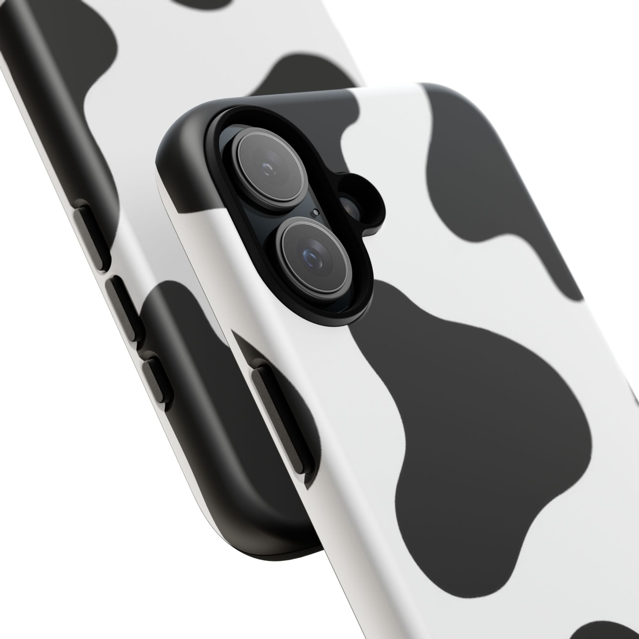 Black and White Cow Print Phone Case, Cute Tough Cases, Animal Print Case, Stylish Smartphone Accessories, Cow Lover Gift
