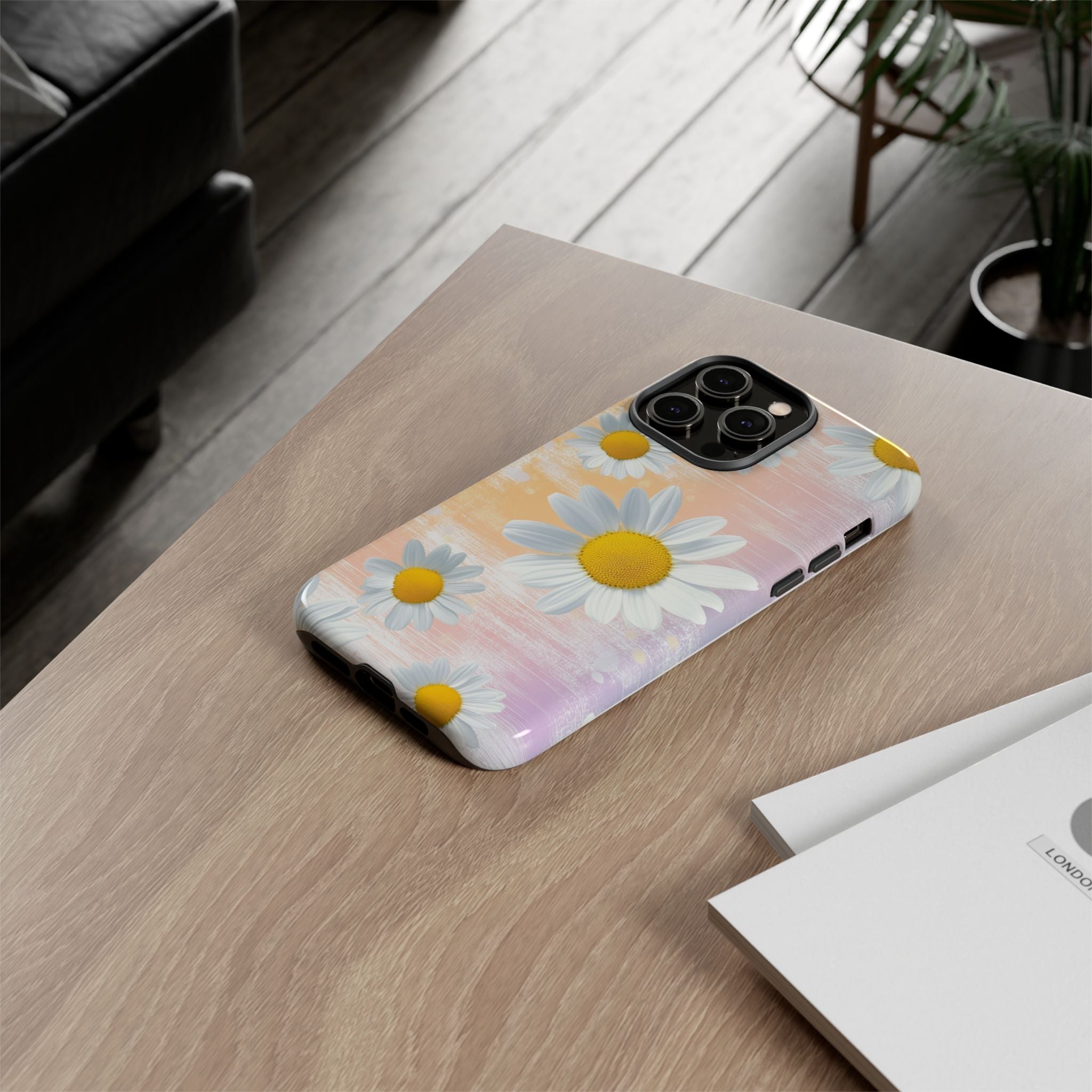 Daisy Phone Case - Floral Tough Case for Nature Lovers