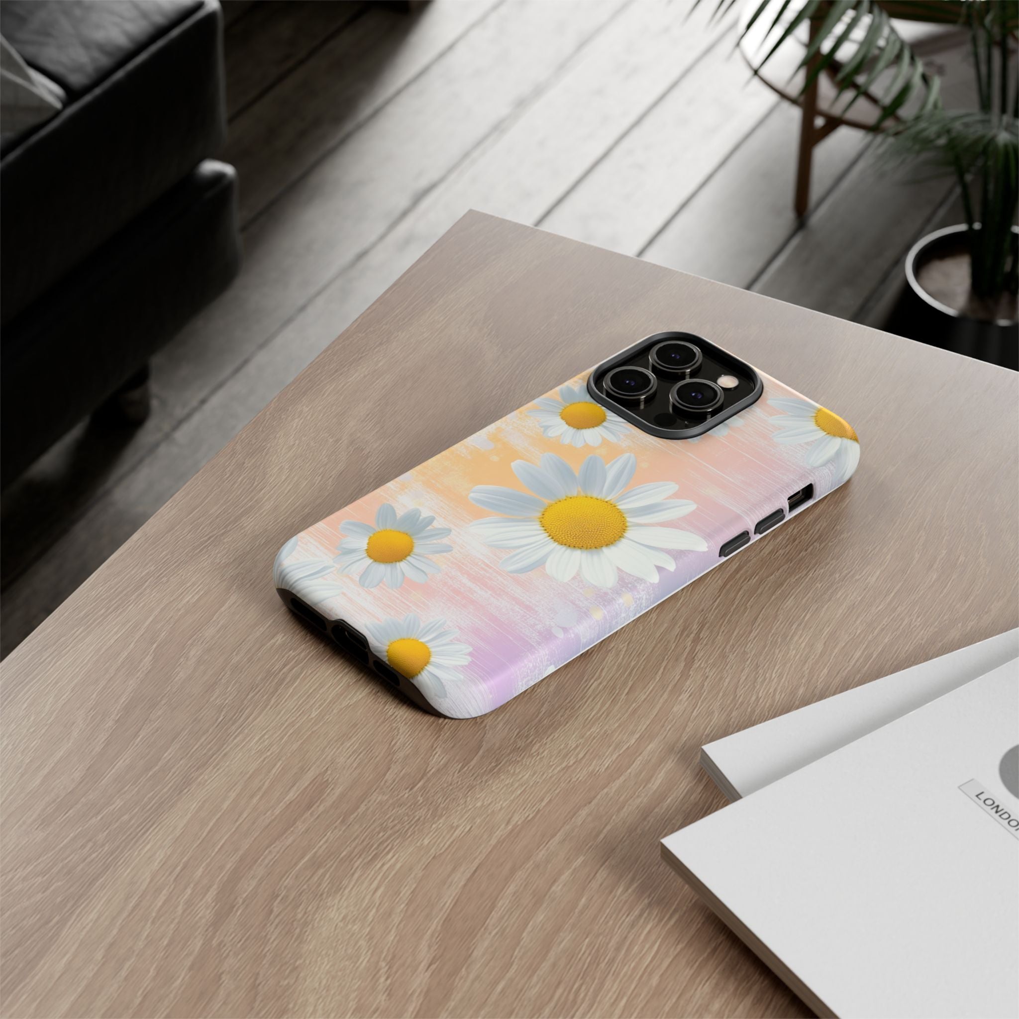 Daisy Phone Case - Floral Tough Case for Nature Lovers