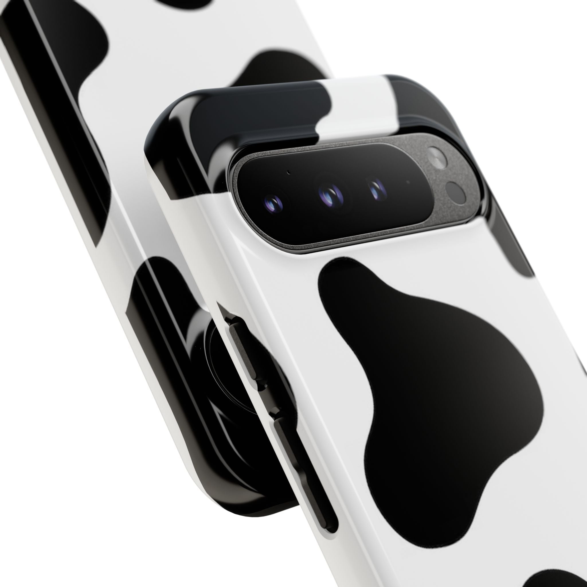 Black and White Cow Print Phone Case, Cute Tough Cases, Animal Print Case, Stylish Smartphone Accessories, Cow Lover Gift