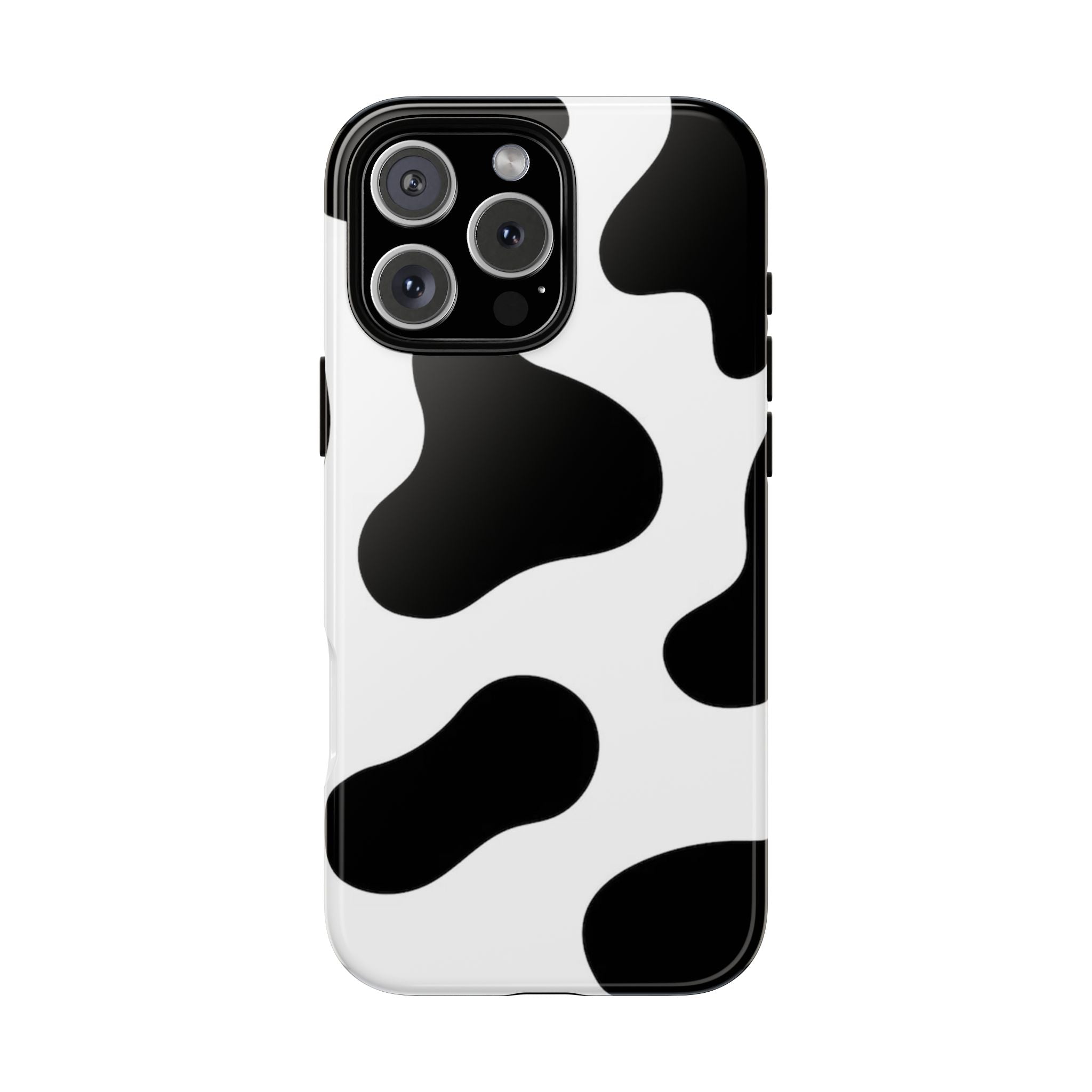 Black and White Cow Print Phone Case, Cute Tough Cases, Animal Print Case, Stylish Smartphone Accessories, Cow Lover Gift