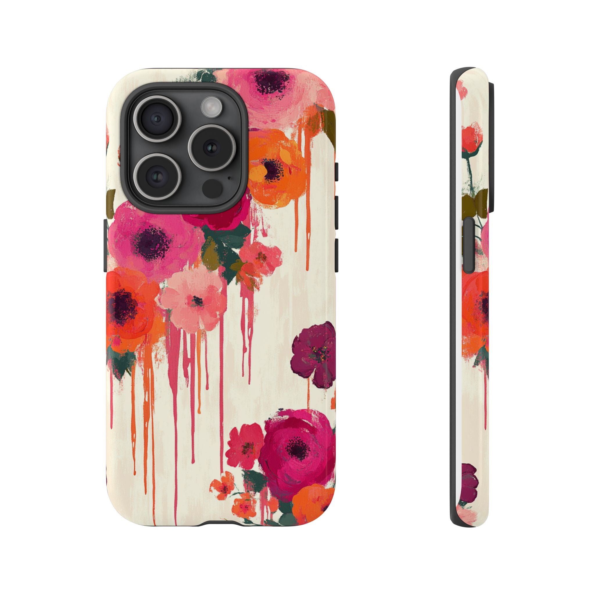 Floral Phone Case - Tough Cases with Vibrant Flower Design