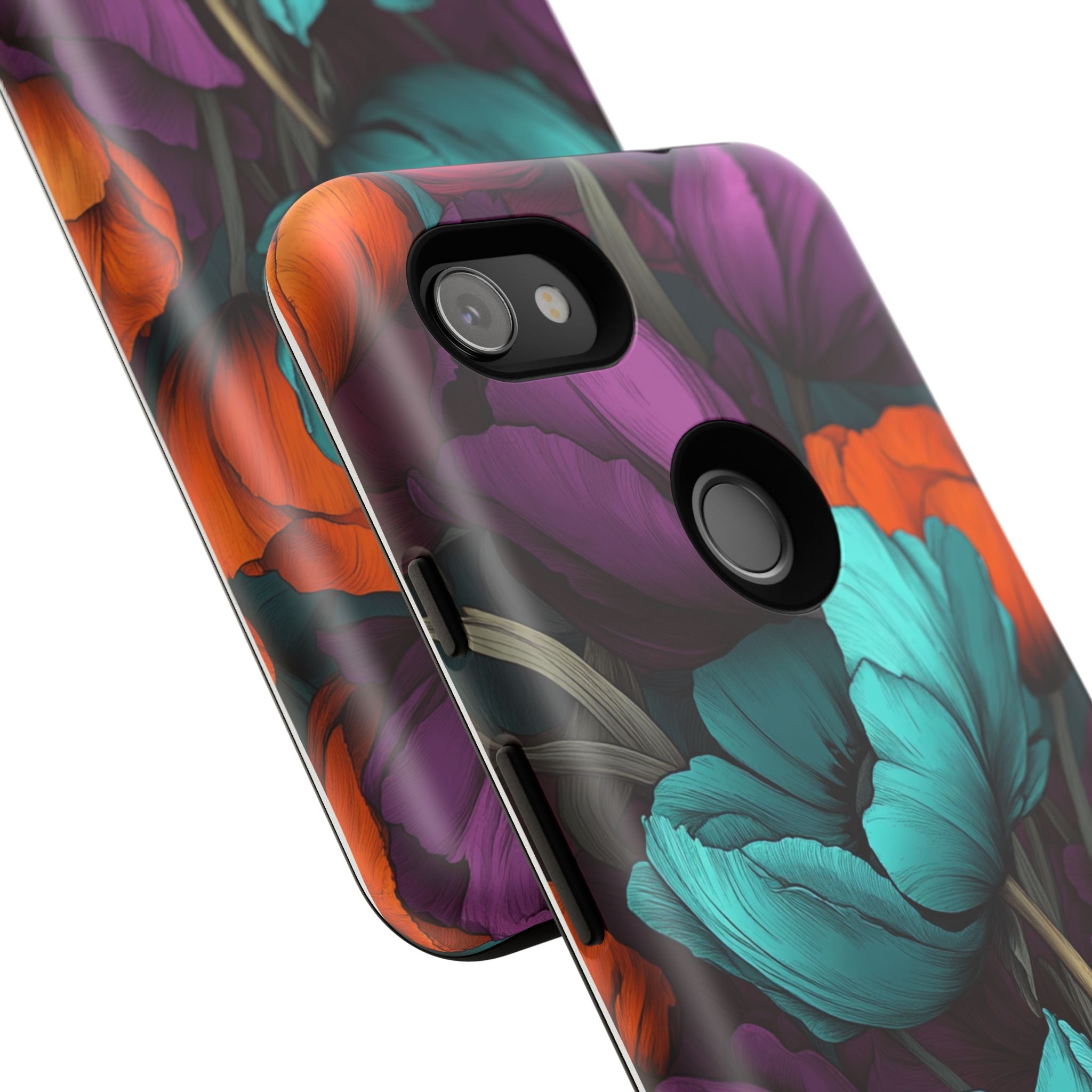 Floral Phone Case - Vibrant Flower Tough Case