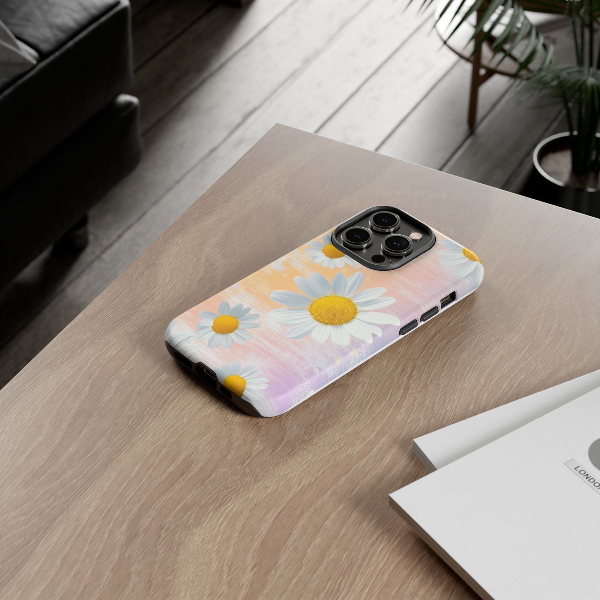 Daisy Phone Case - Floral Tough Case for Nature Lovers