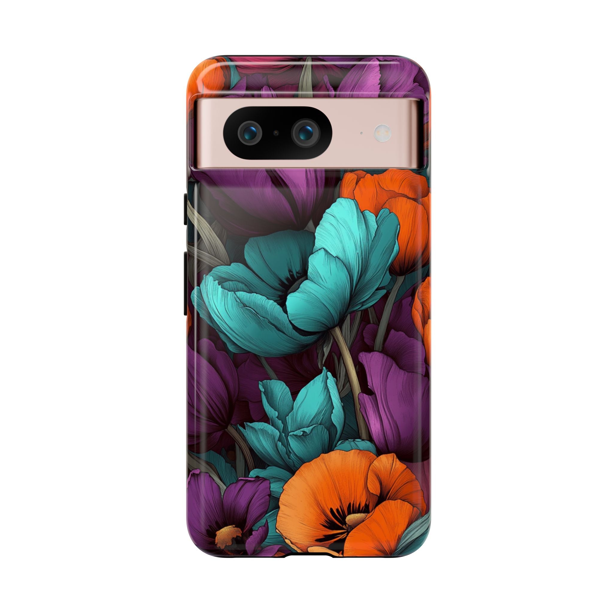 Floral Phone Case - Vibrant Flower Tough Case