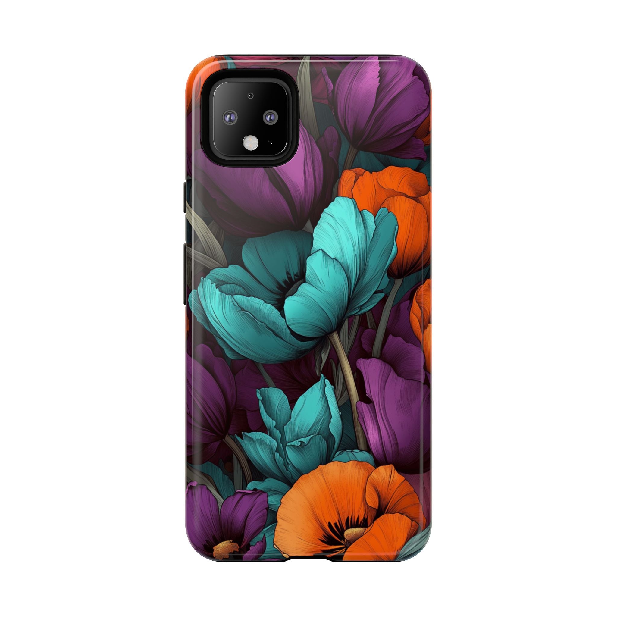 Floral Phone Case - Vibrant Flower Tough Case