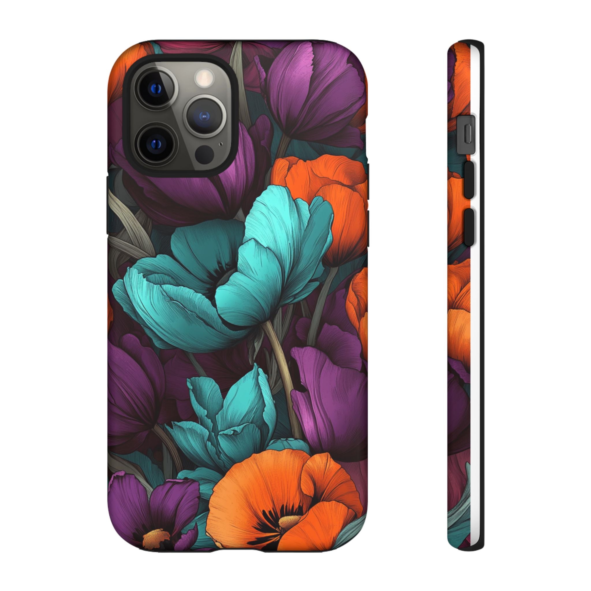 Floral Phone Case - Vibrant Flower Tough Case