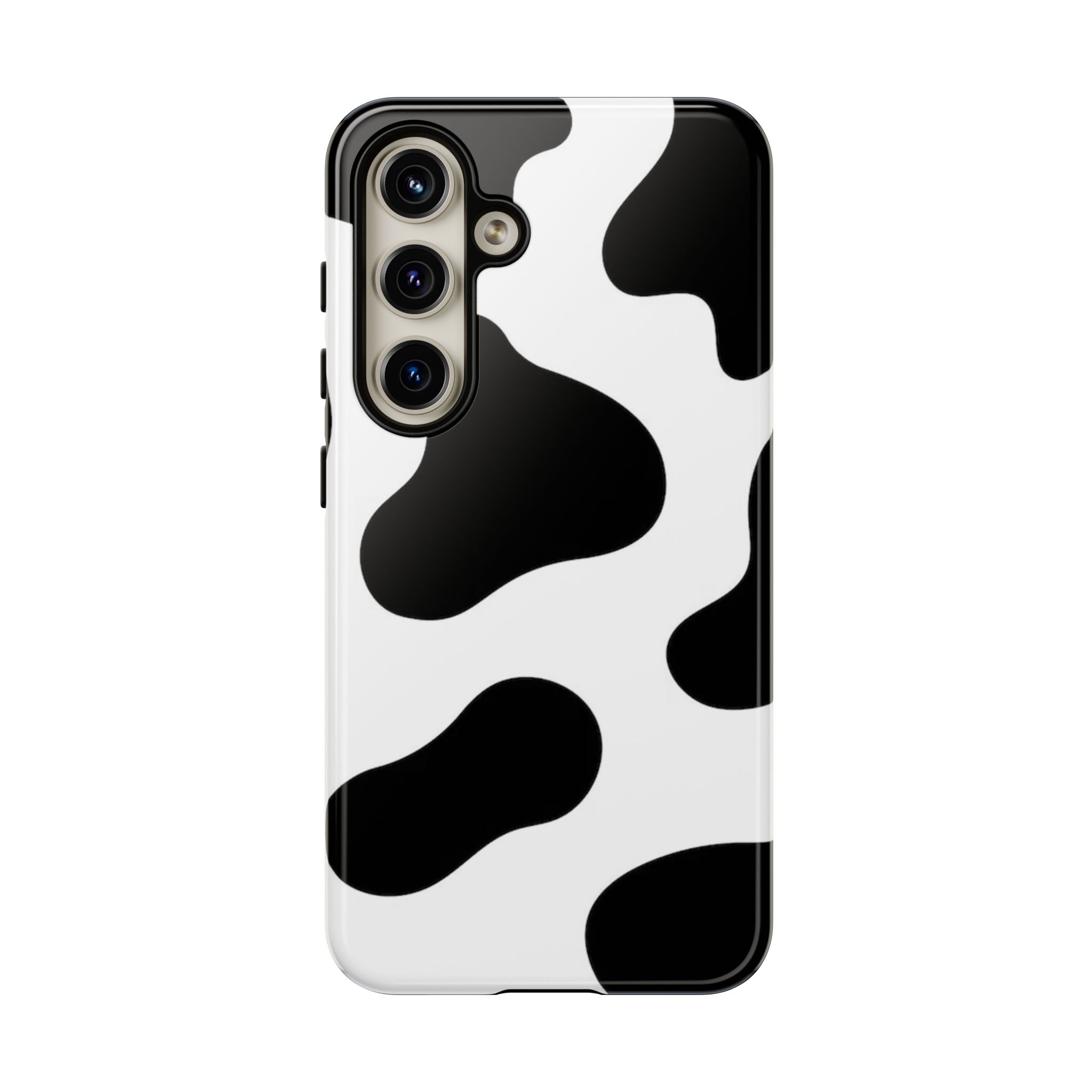 Black and White Cow Print Phone Case, Cute Tough Cases, Animal Print Case, Stylish Smartphone Accessories, Cow Lover Gift