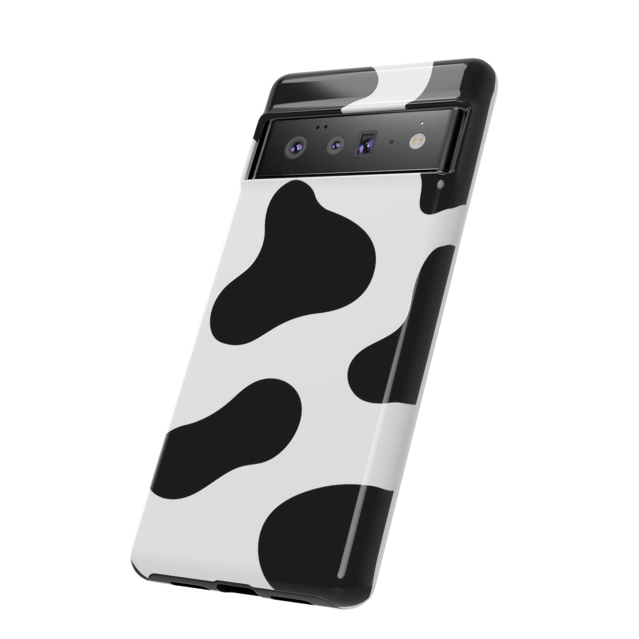 Black and White Cow Print Phone Case, Cute Tough Cases, Animal Print Case, Stylish Smartphone Accessories, Cow Lover Gift