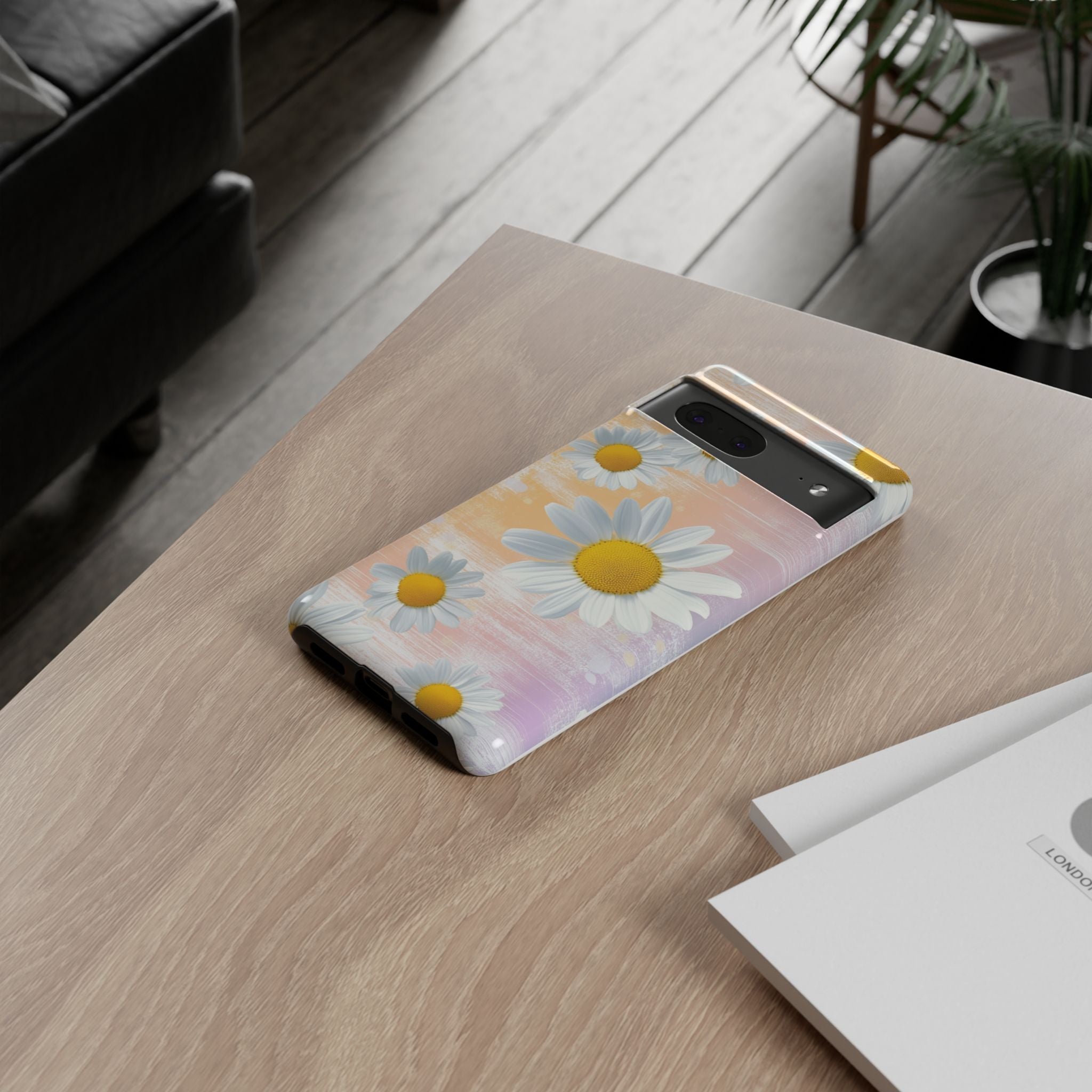 Daisy Phone Case - Floral Tough Case for Nature Lovers