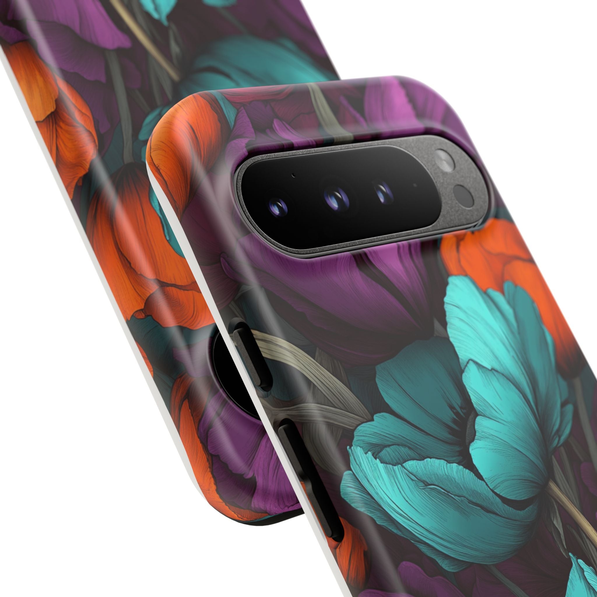 Floral Phone Case - Vibrant Flower Tough Case