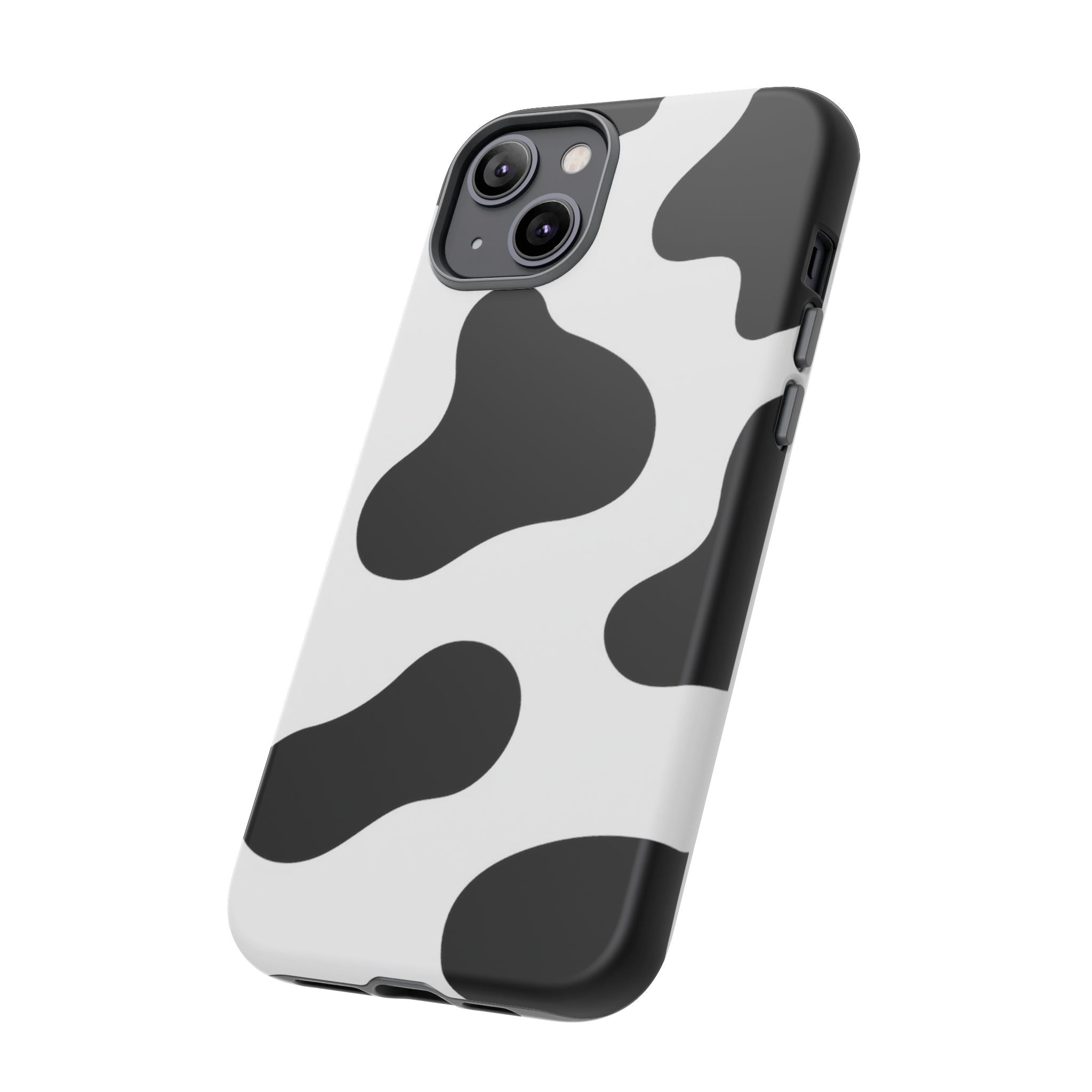 Black and White Cow Print Phone Case, Cute Tough Cases, Animal Print Case, Stylish Smartphone Accessories, Cow Lover Gift